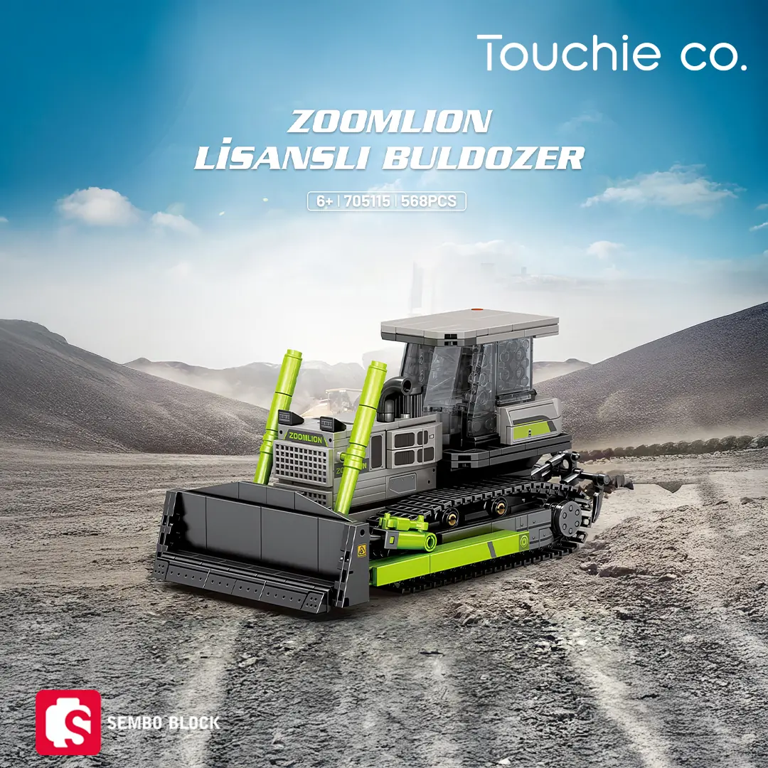 Zoomlion Lisanslı Buldozer 568 Parça - Sembo Block | Lego Uyumlu
