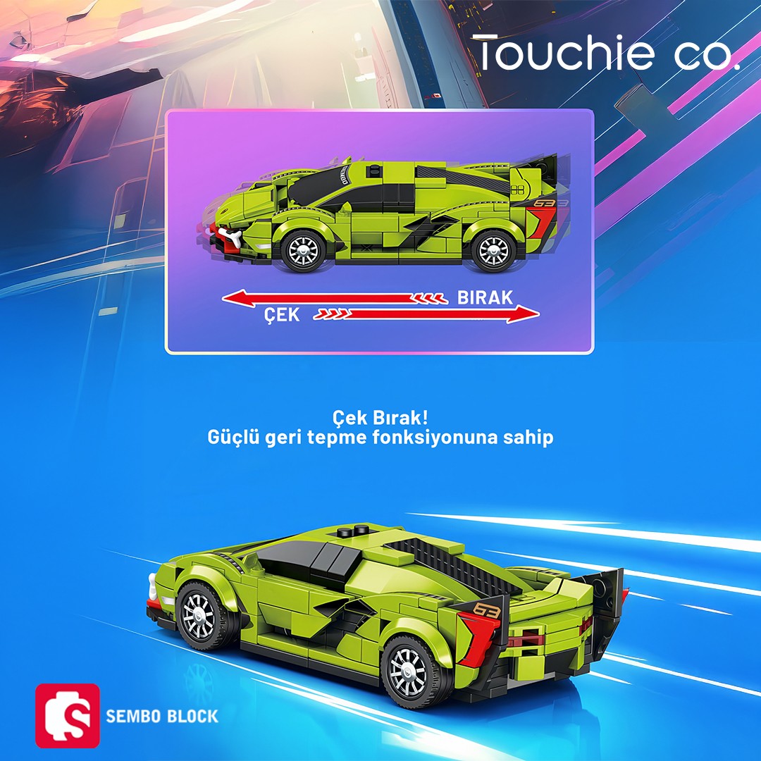 Famous Cars Koenigsegg One:1 244 Parça yapı blokları Lego ile uyumlu (714005)