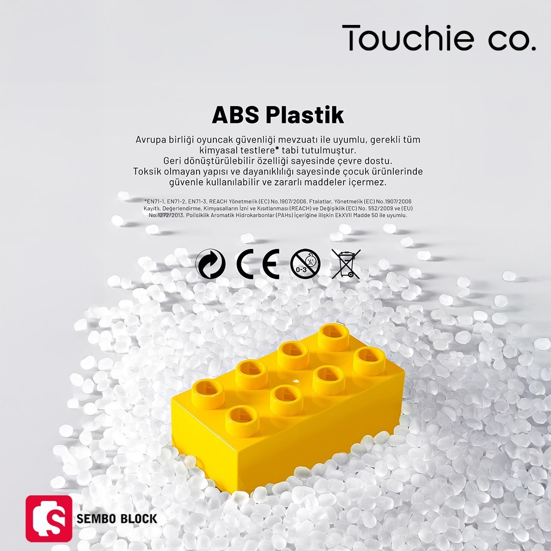 Sembo Block Zoomlion Lisanslı Mini Ekskavatör 236 Parça Yapı Blokları LEGO ile Uyumlu (705103)