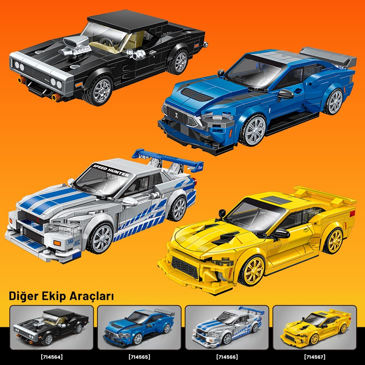 Sembo Block Nissan Skyline GTR Yapı Bloğu Seti – 341 Parça