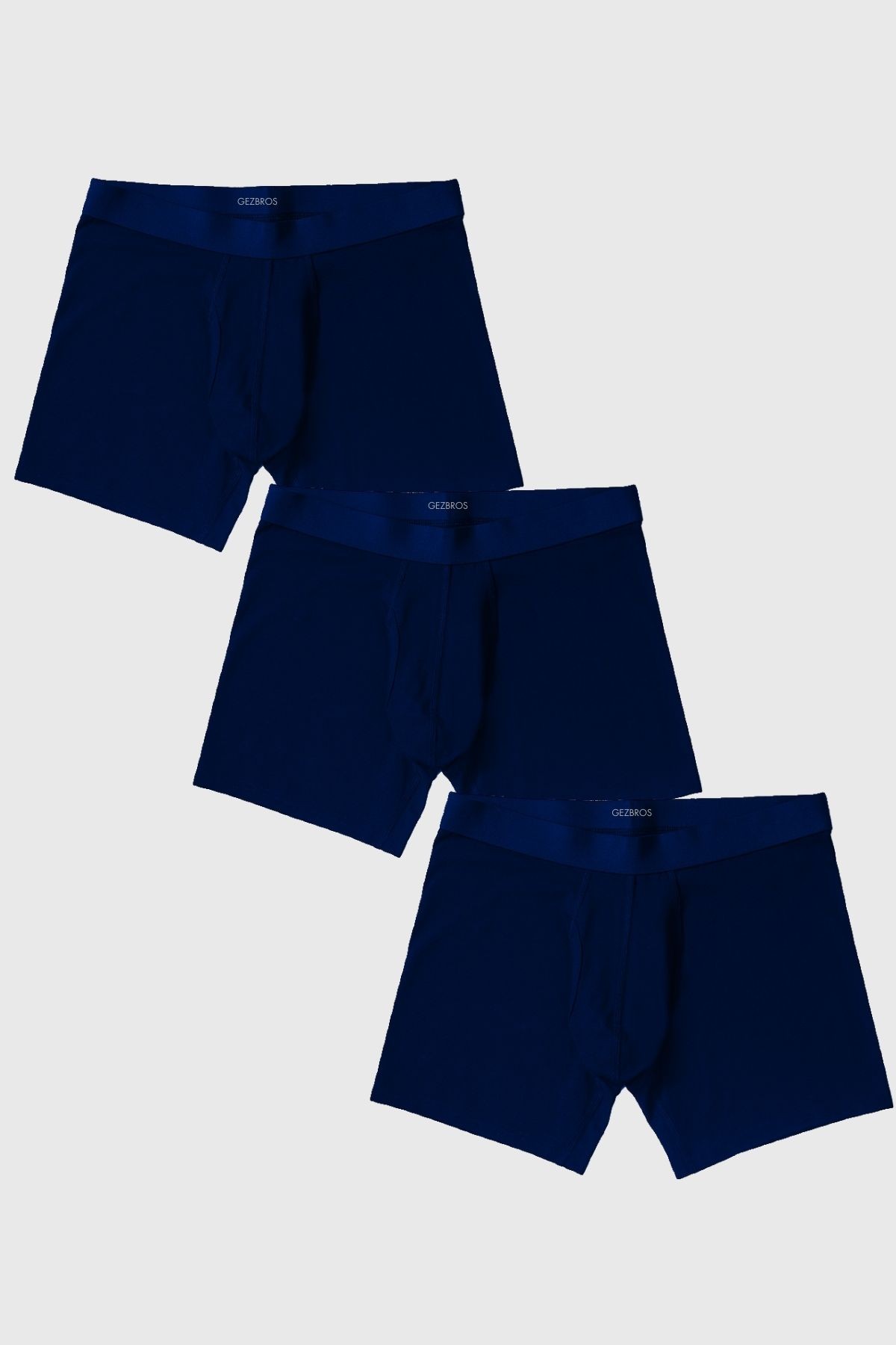 3lü Lacivert Renk Premium Modal Erkek Boxer