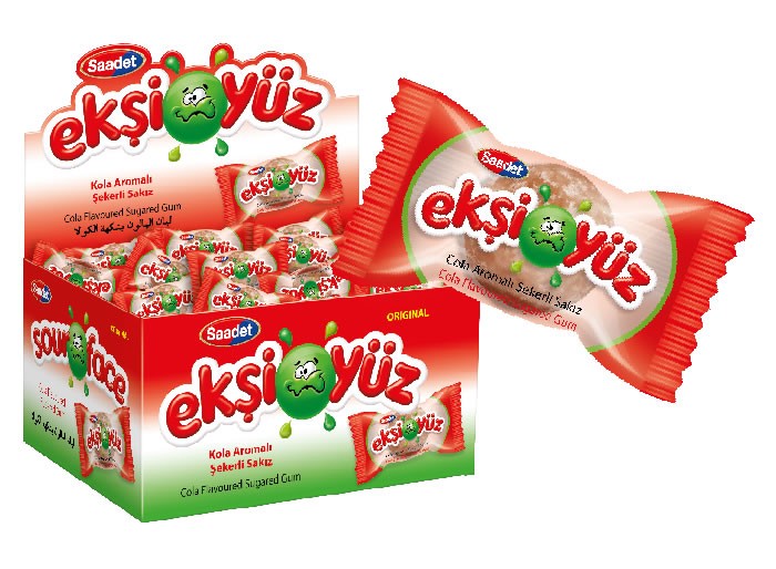 Ekşiyüz Kola Tekli Sakız 4,2 Gr