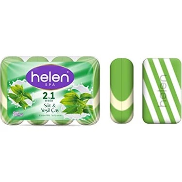 HELEN 2in1 Güzellik Sabunu 4'lü Yeşil Çay 90 Gr