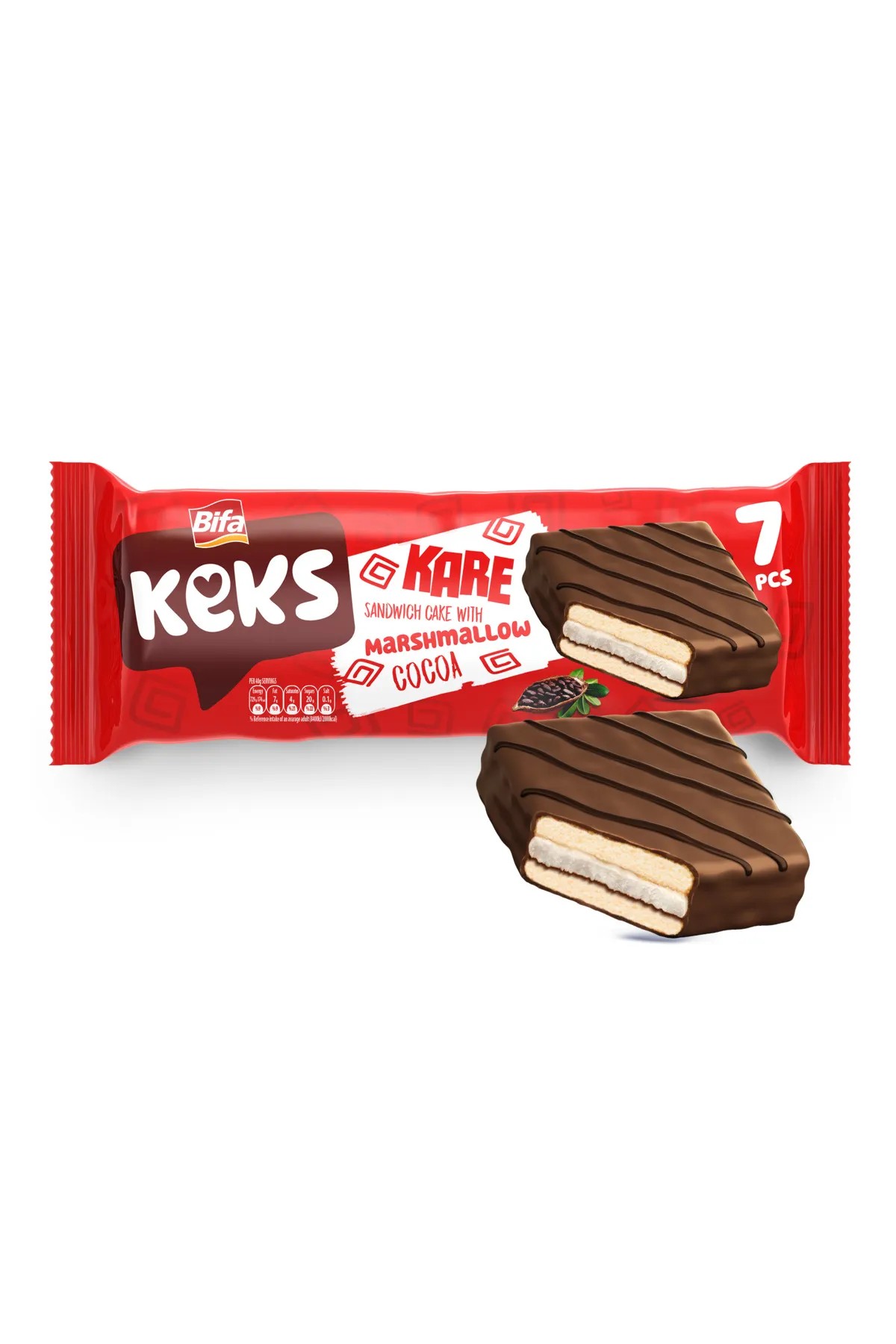 BİFA Keks Kare Kakao Marşmelow Kek 175 Gr