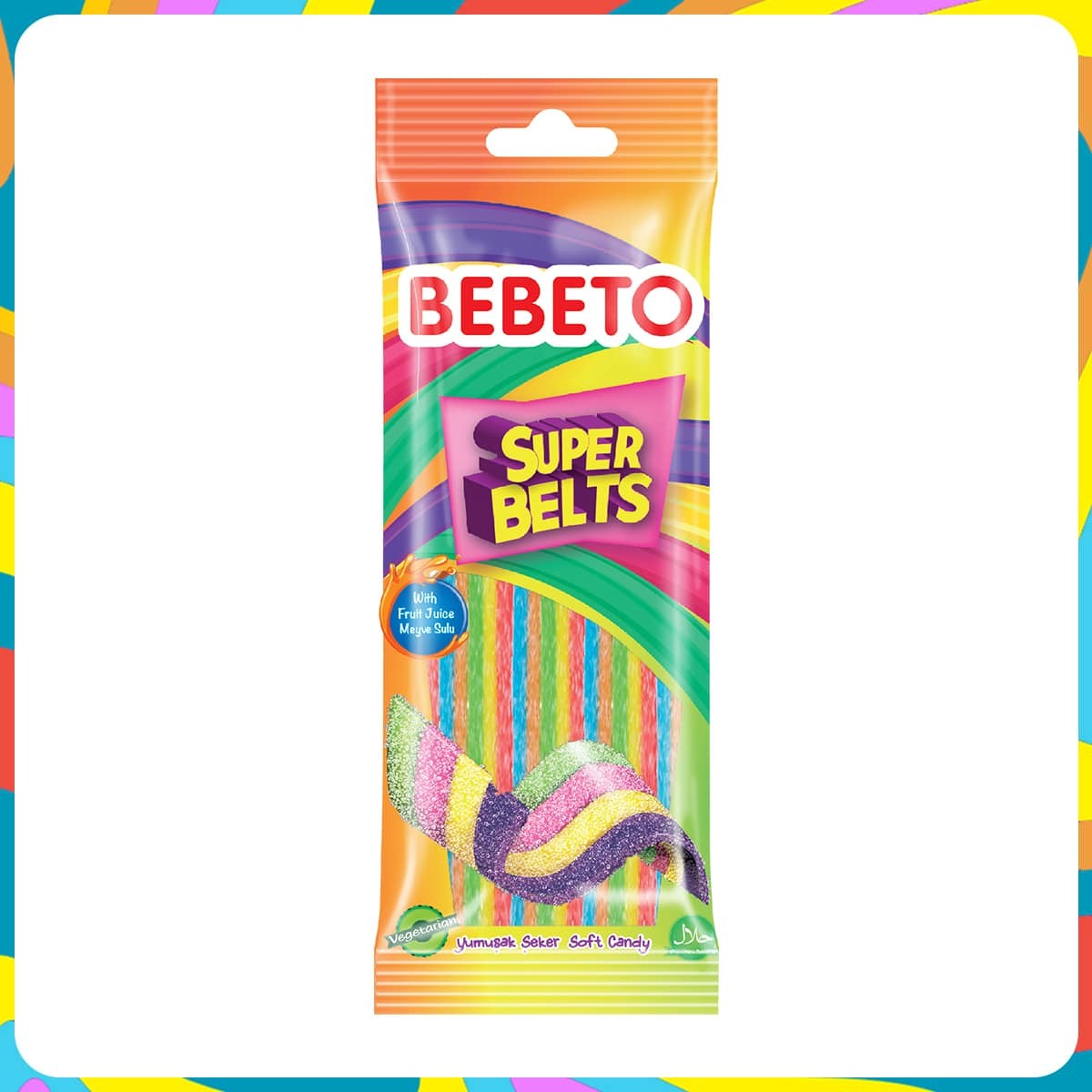 Bebeto Wacky Belts Jelibon 75 Gr