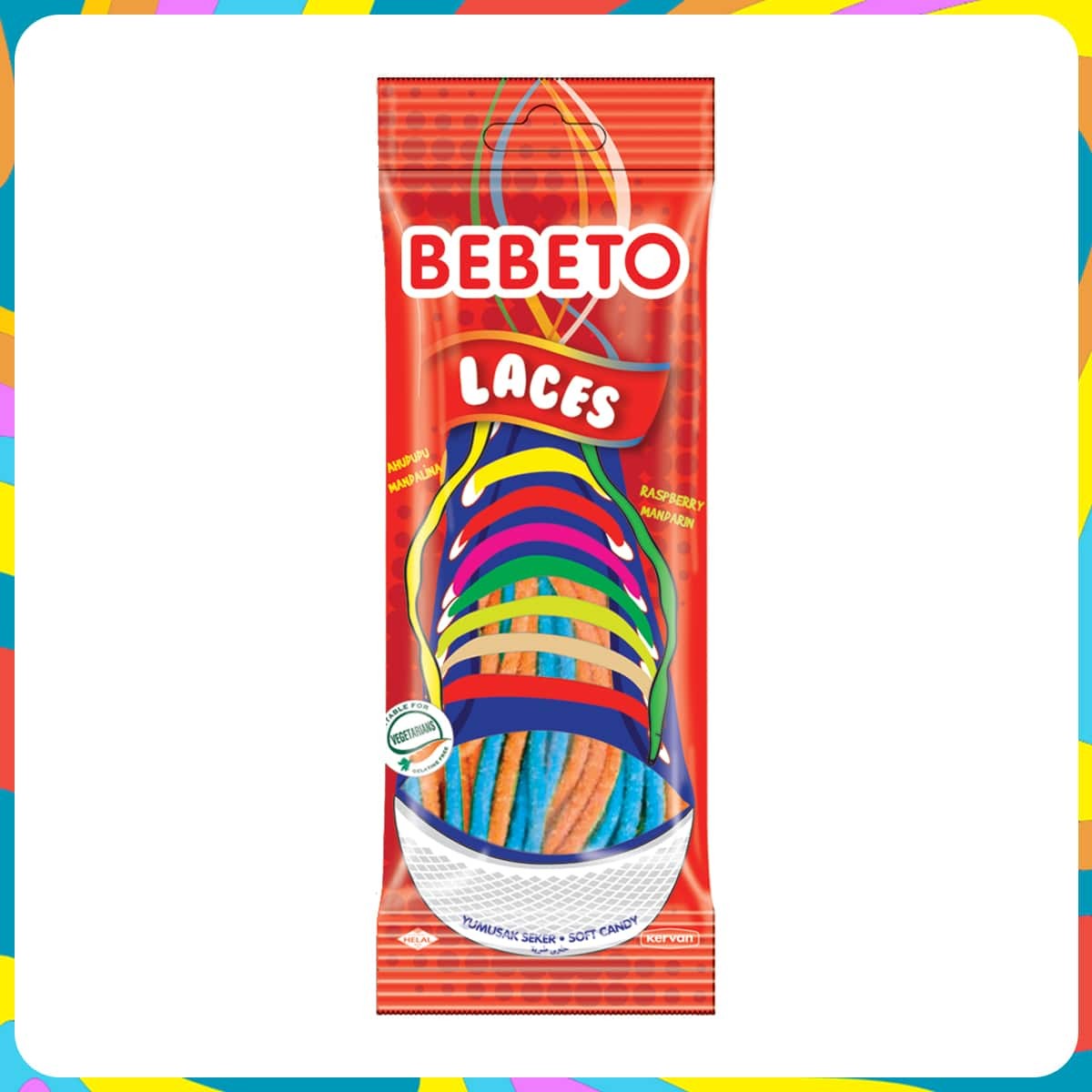 Bebeto Wacky Laces Jelibon 75 Gr