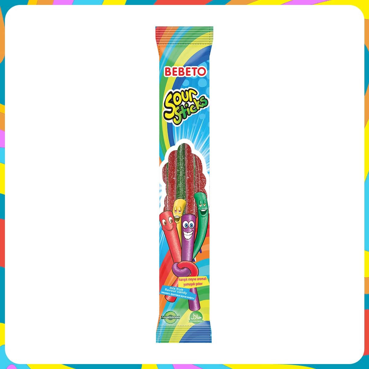 Bebeto Sour Stick Karışık Meyve 30 Gr