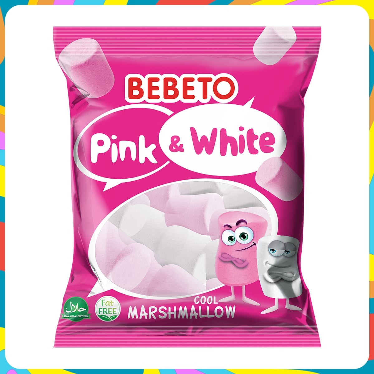 Bebeto Pink White Marşmelov 70 Gr