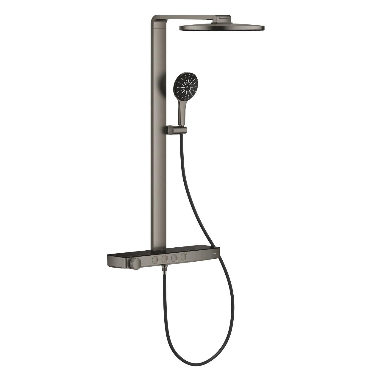 Rainshower Aqua Pure Duvara Monte Termostatik Bataryalı Duş Sistemi (Grafit/Füme) GRH 100964AL00