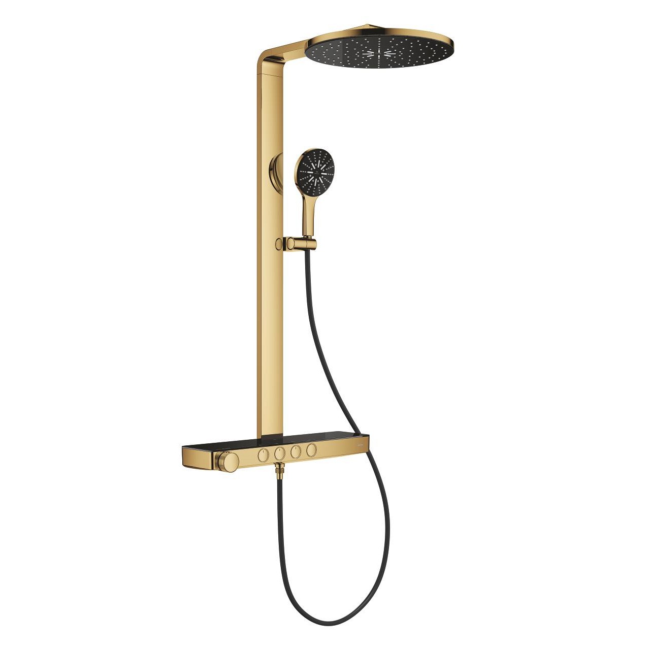 Rainshower Aqua Pure Duvara Monte Termostatik Bataryalı Duş Sistemi (Mat Altın) GRH 100964GL00