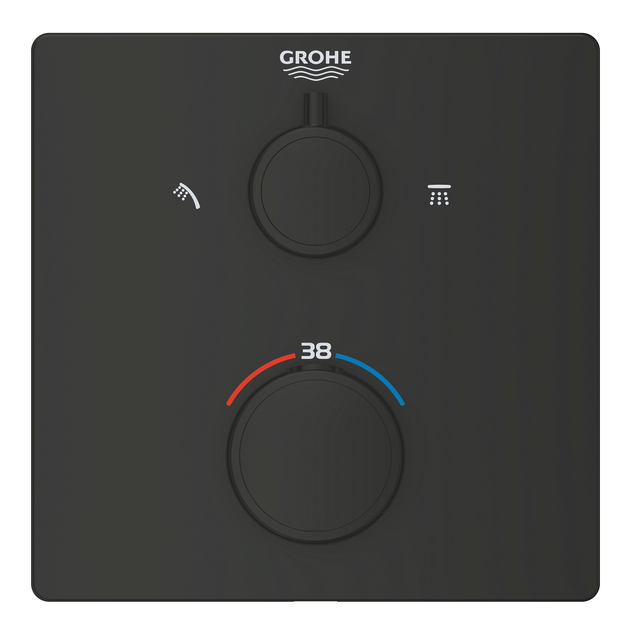 Grohtherm THM Trim Shower Squ - Matte Black (Mat Siyah) GRH 1022092430