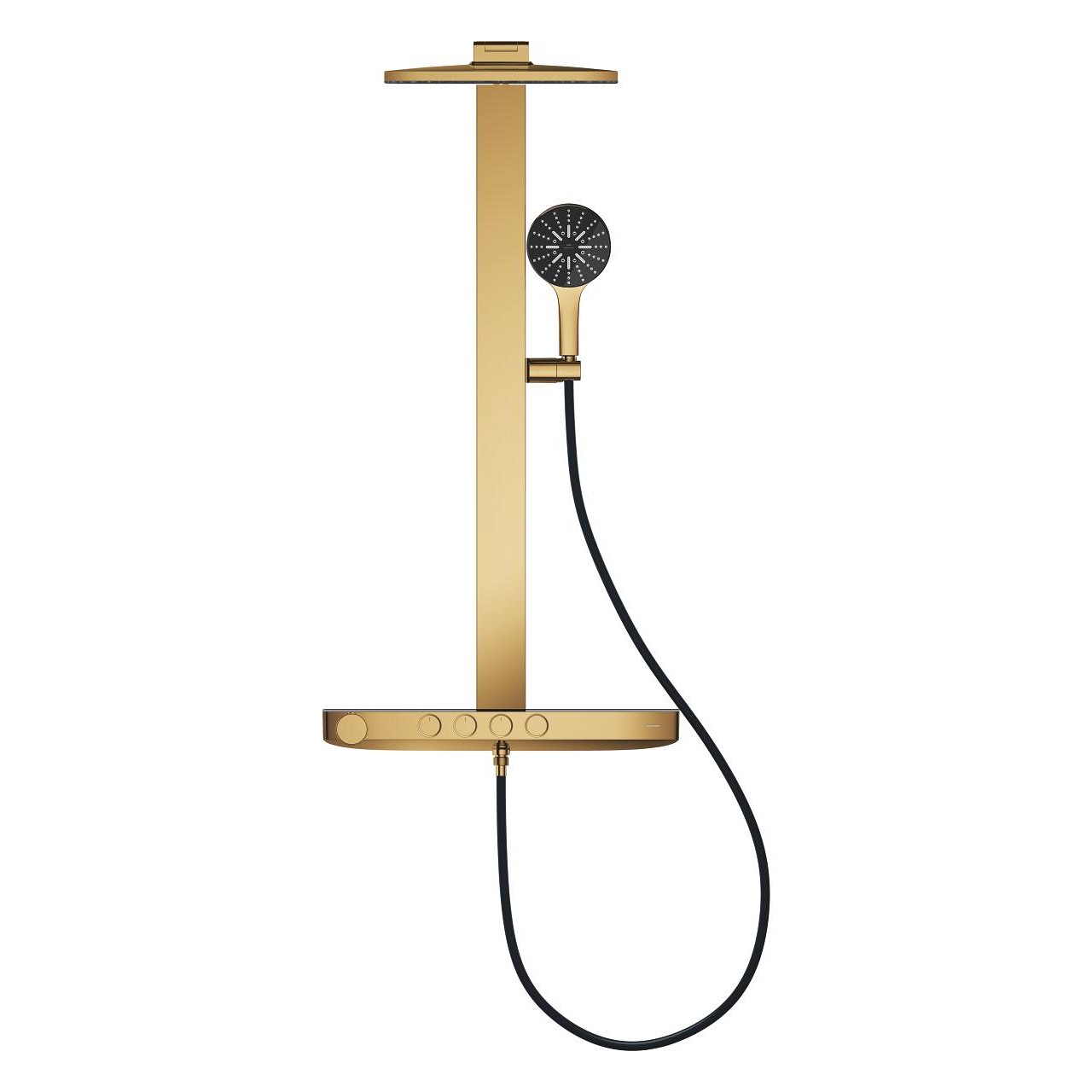 Rainshower Aqua Pure Duvara Monte Termostatik Bataryalı Duş Sistemi (Mat Altın) GRH 100964GL00