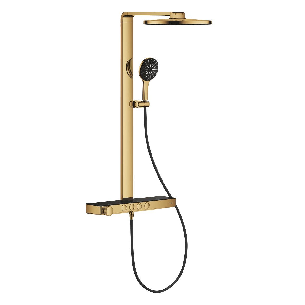 Rainshower Aqua Pure Duvara Monte Termostatik Bataryalı Duş Sistemi (Mat Altın) GRH 100964GL00