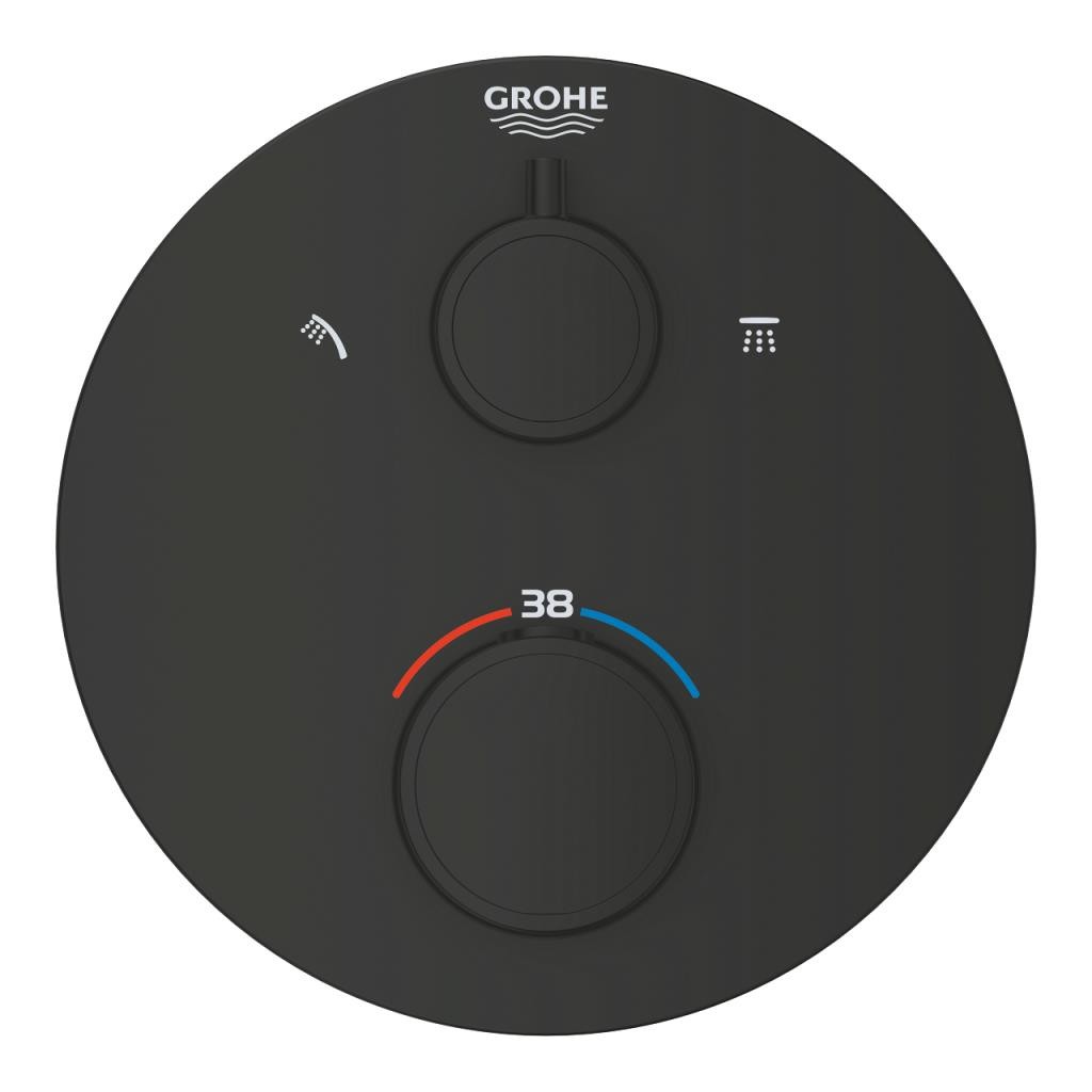 Grohtherm THM Trim Shower Rd - Matte Black GRH 1022082430