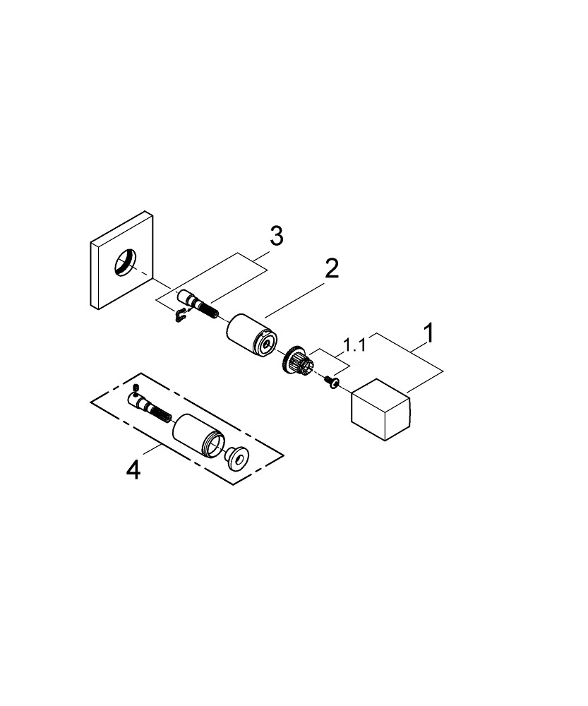 Eurocube Ankastre Stop Valf GRH 19910000