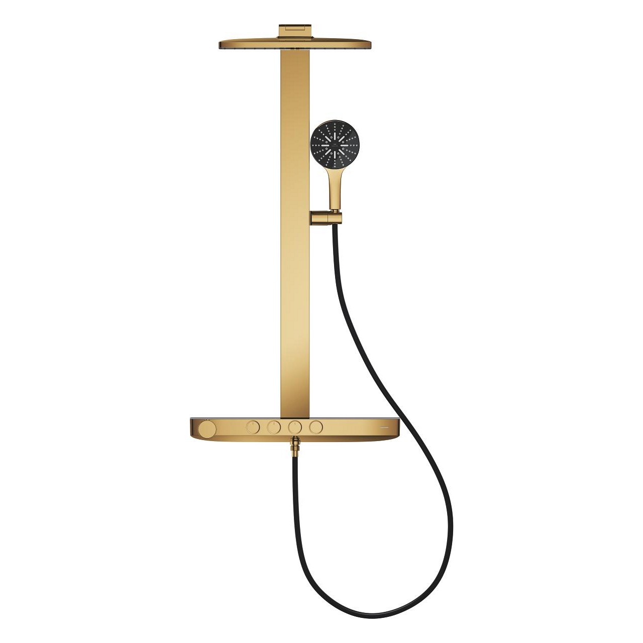 Rainshower Aqua Pure Duvara Monte Termostatik Bataryalı Duş Sistemi (Mat Altın) GRH 100961GL00