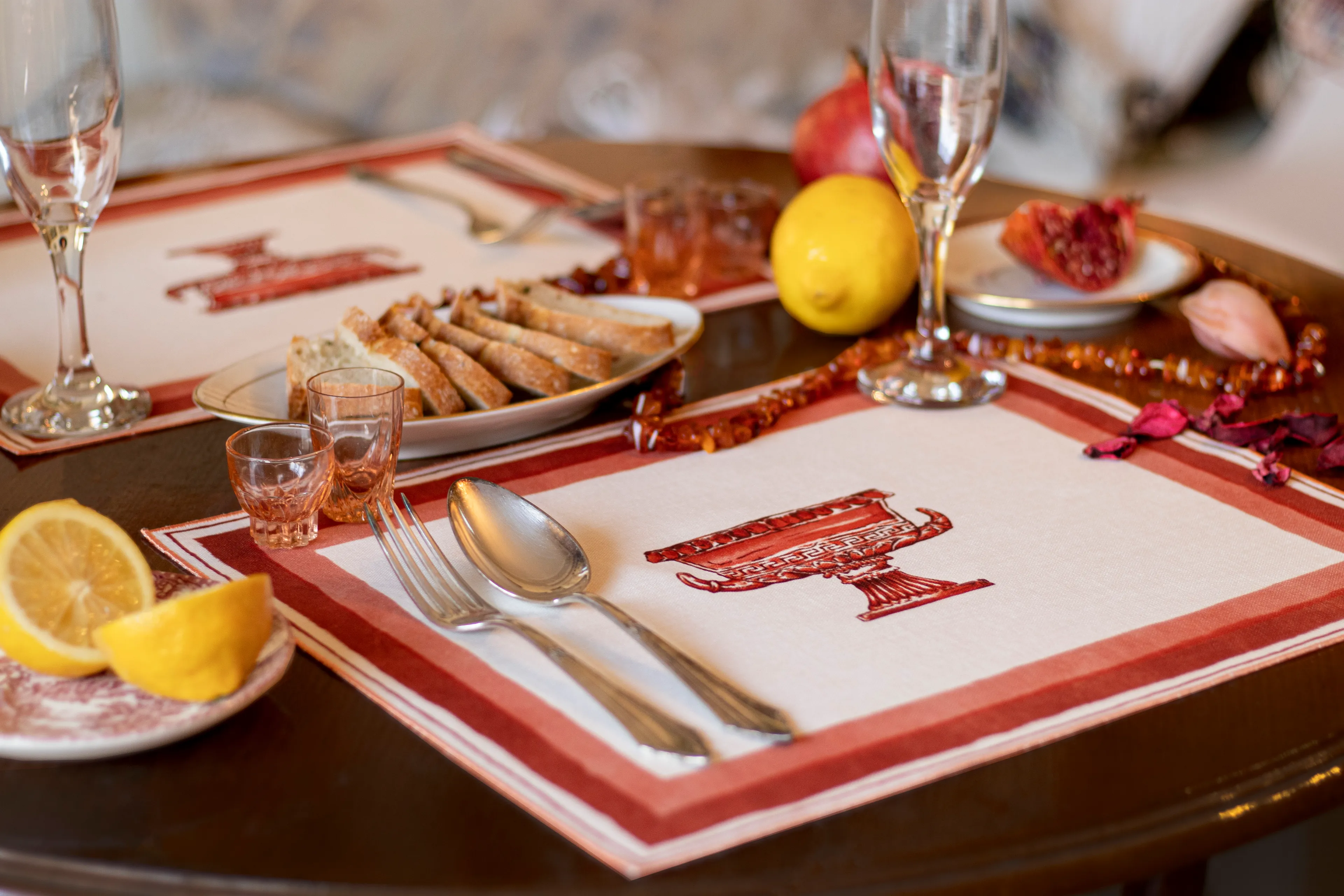 Herculaneum'un Kutsal Kupası Amerikan Servisi (4'lü Set)