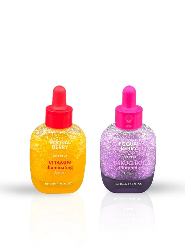 Eqqualberry Vitamin Illuminating Serum 30ml + Bakuchiol Plumping Serum 30 ml