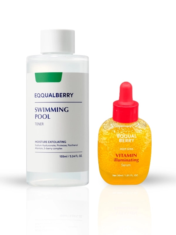 Eqqualberry Swimming pool Toner (155 ml) + Vitamin Illuminating Serum 30ml