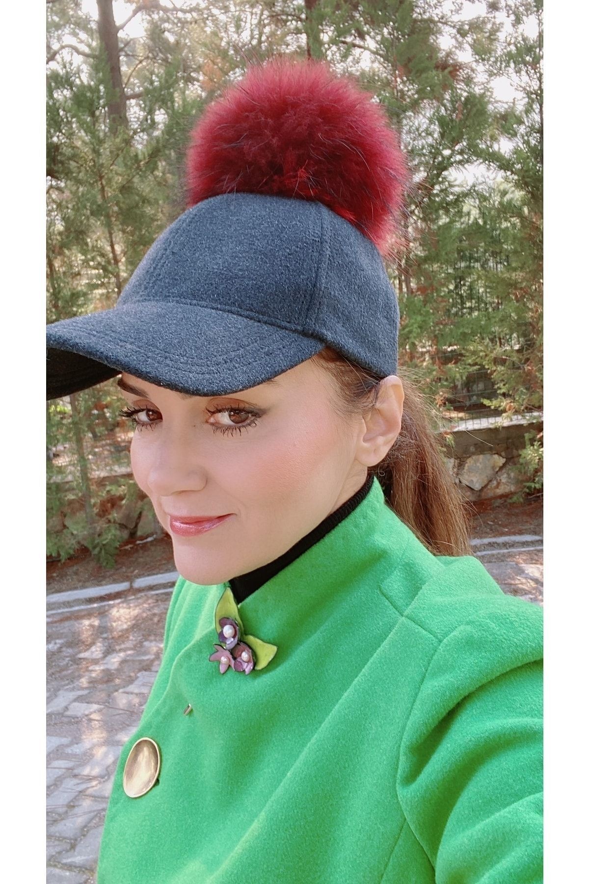 Yeşil Rider Yün Kaban/ceket