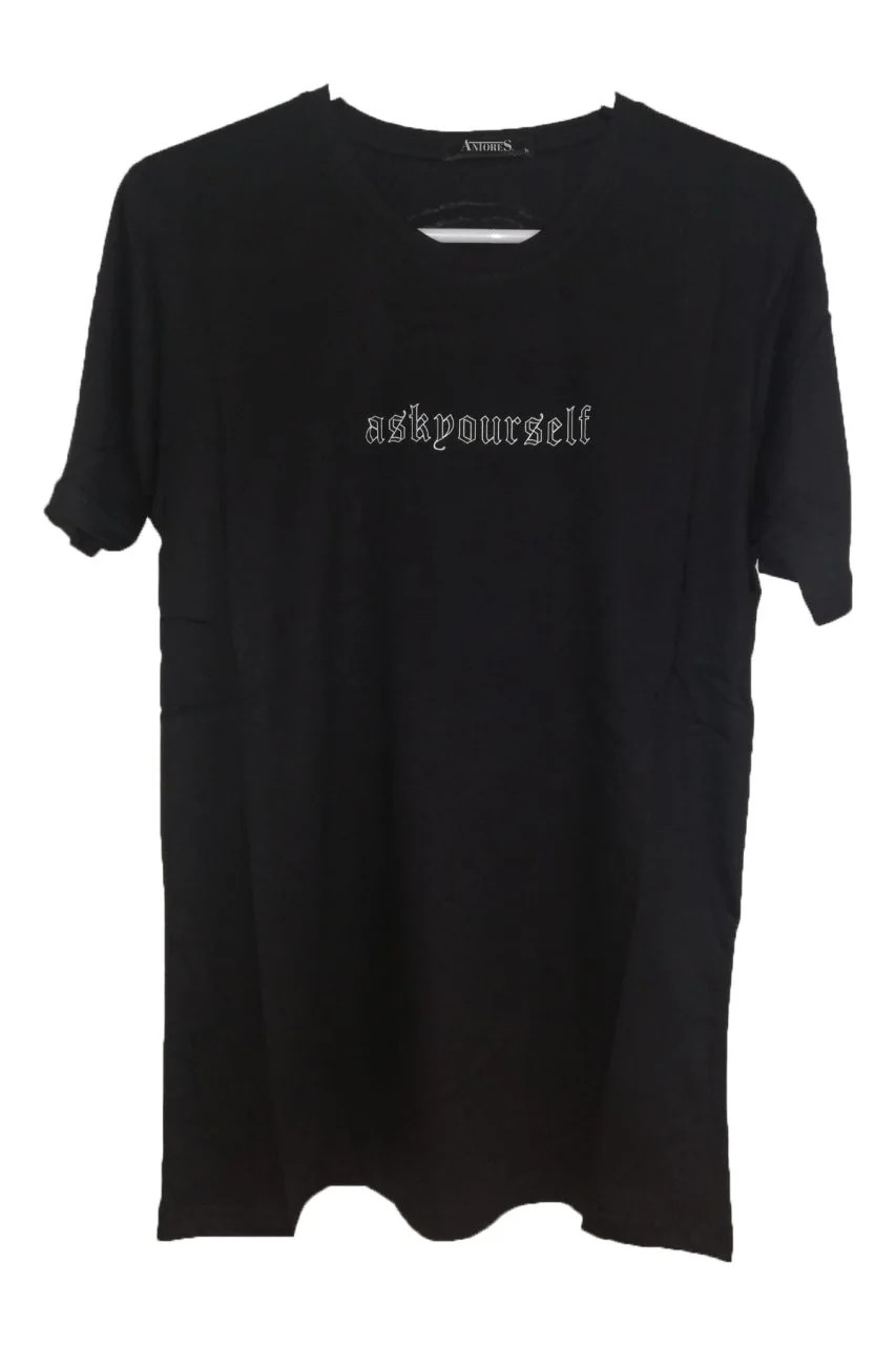 Ask Yourself Regular Siyah Unisex T-Shirt