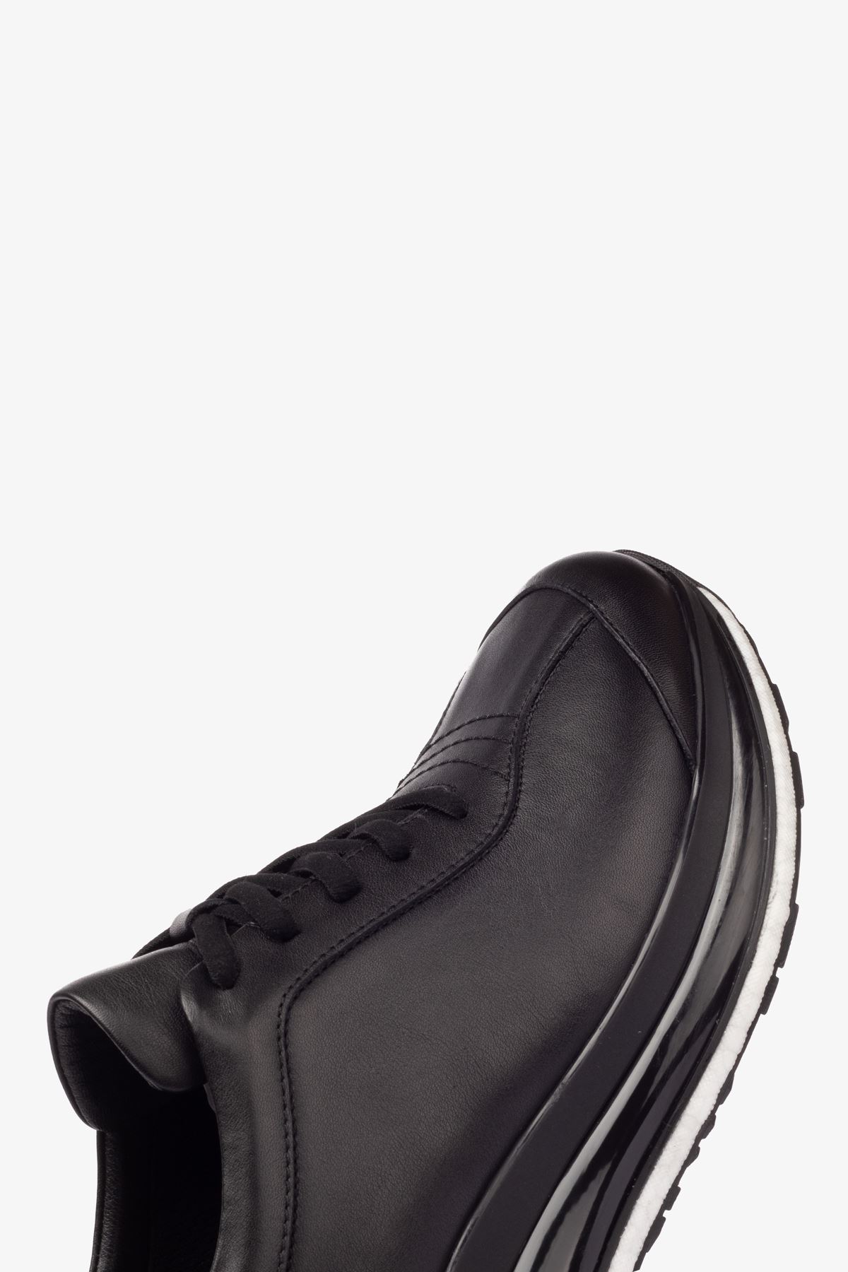 Erkek Sneaker Ayakkabı Hakiki Deri - 2170 Siyah MLK005