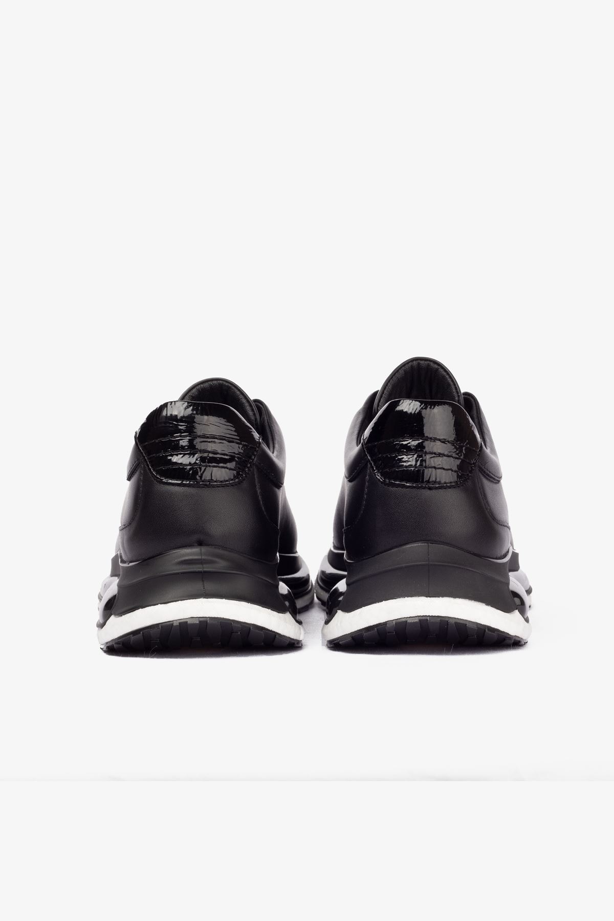 Erkek Sneaker Ayakkabı Hakiki Deri - 2170 Siyah MLK005