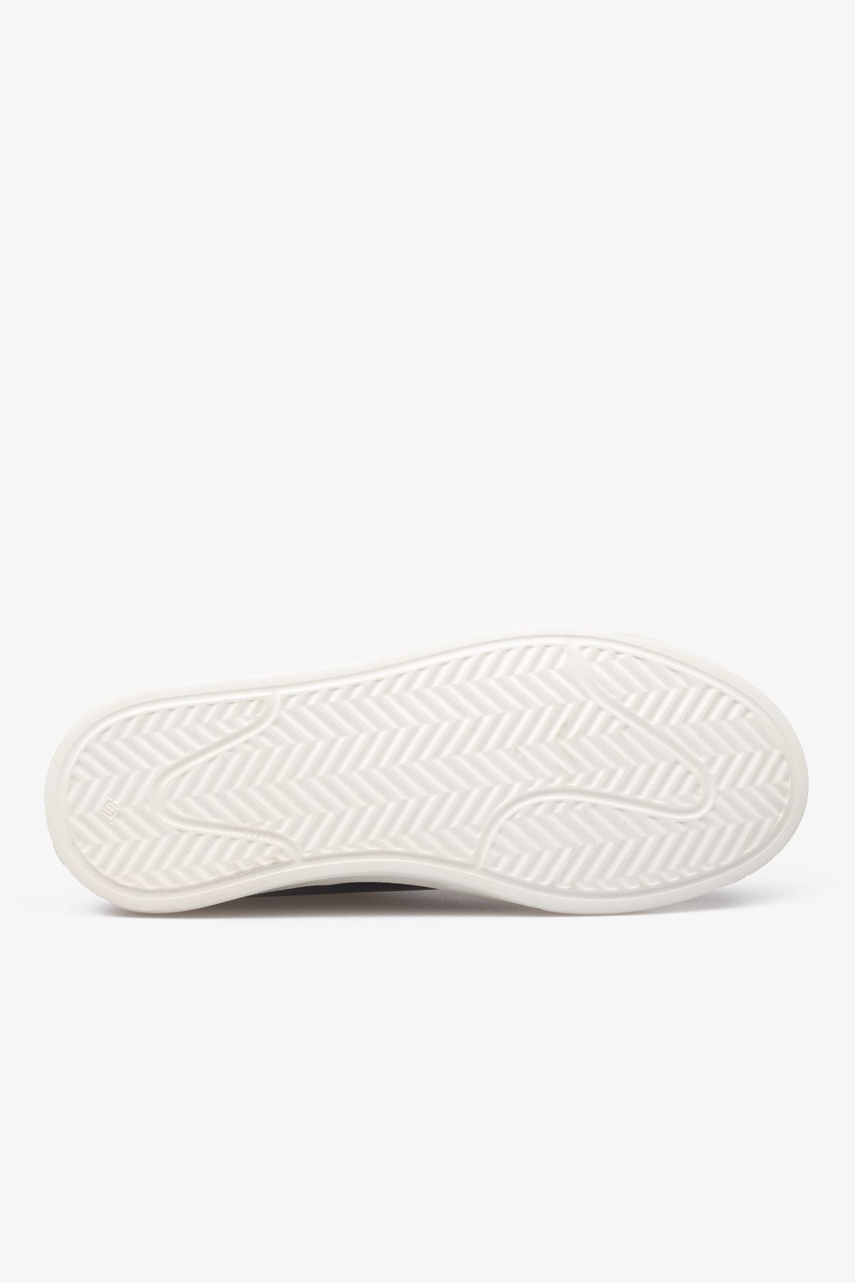Erkek Sneaker Ayakkabı Hakiki Deri - 2201 Siyah/Beyaz 3154