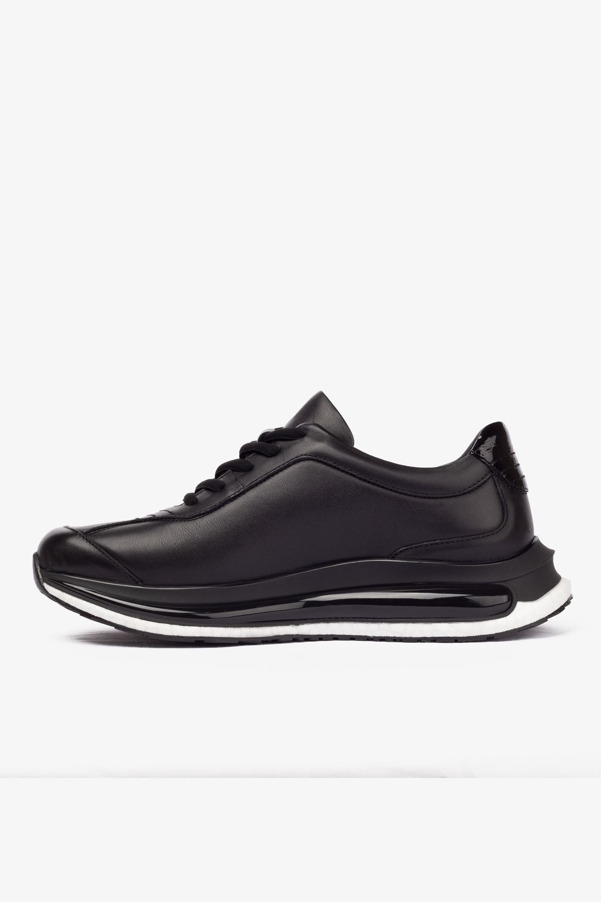 Erkek Sneaker Ayakkabı Hakiki Deri - 2170 Siyah MLK005