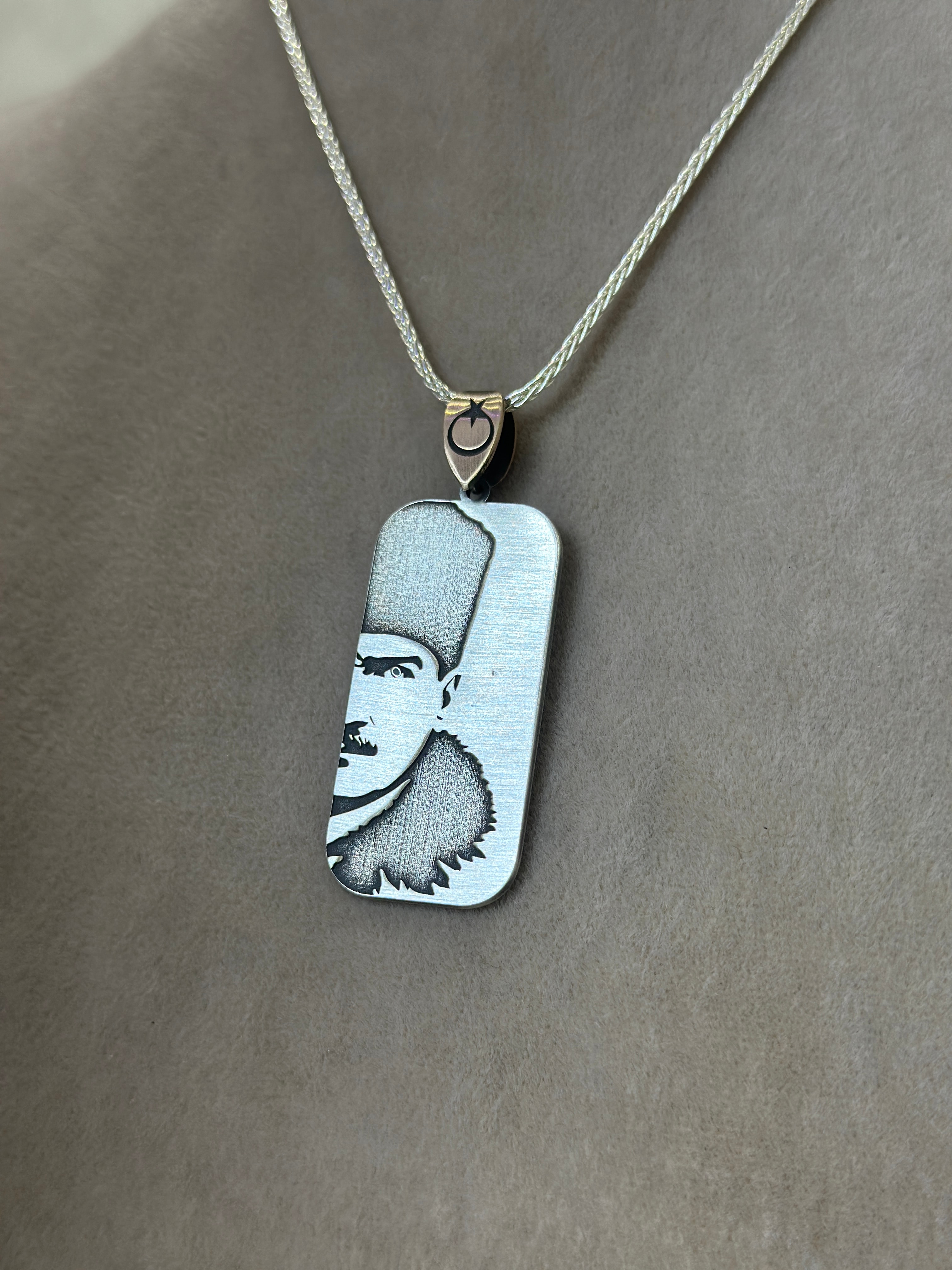 925 Ayar BAŞ KOMUTAN Gümüş Kolye