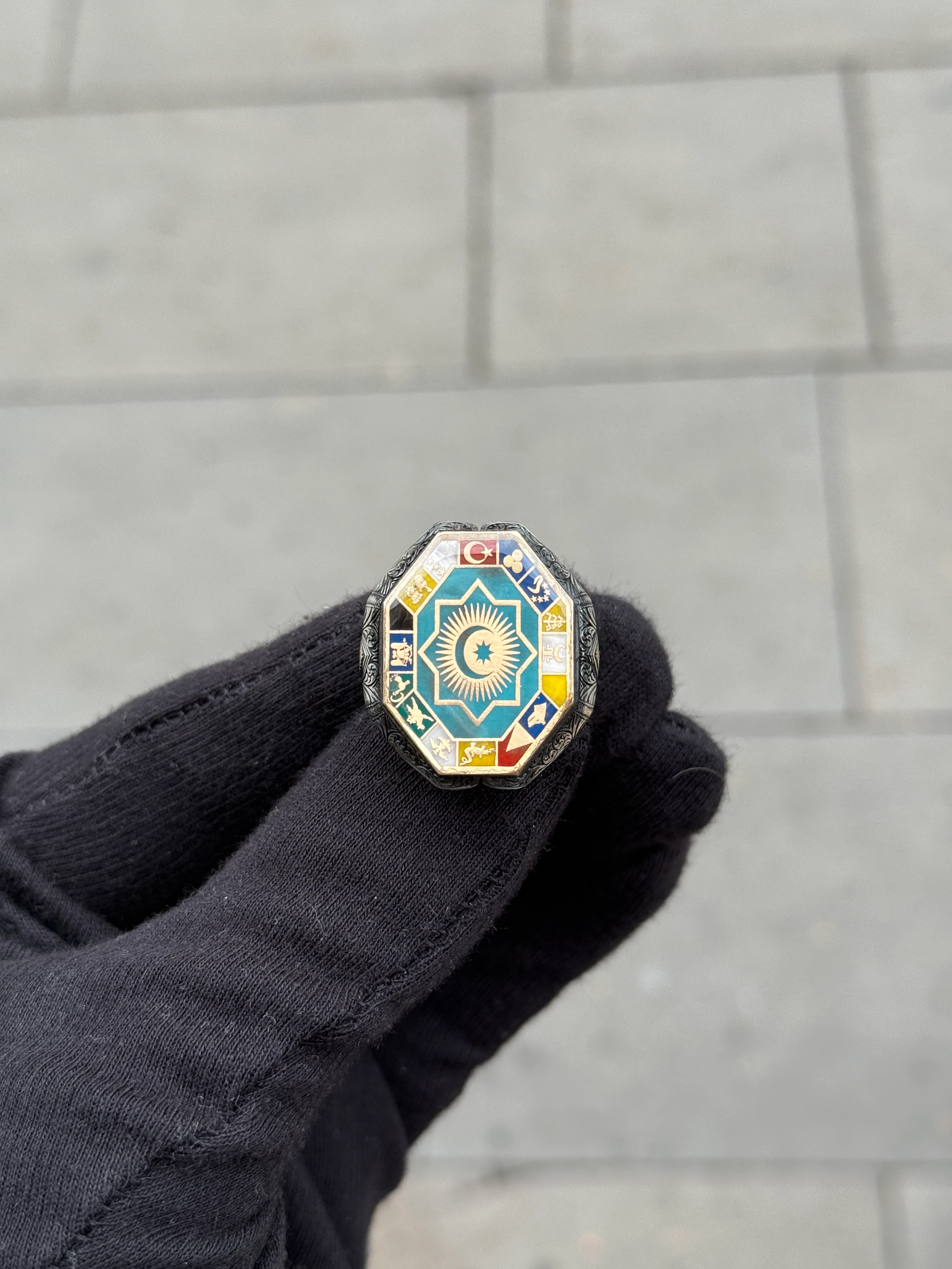 925 Ayar Gümüş Kutlu Devlet Yüzüğü