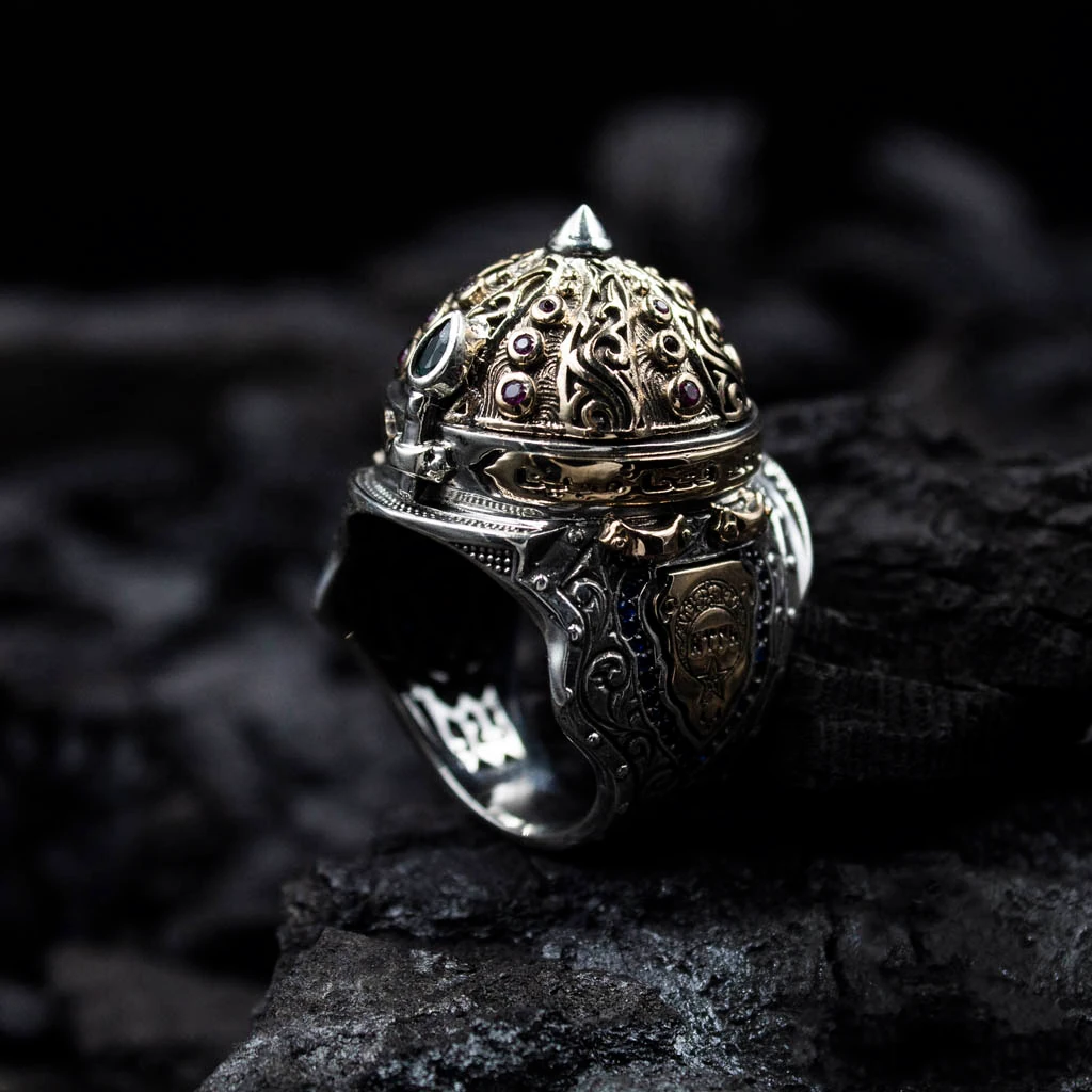 925 Ayar Fetih Gümüş Erkek Yüzük