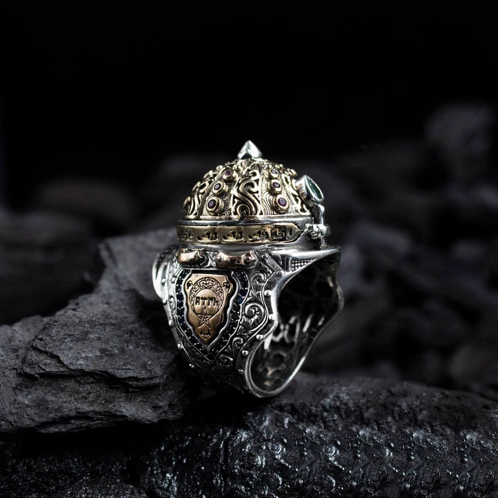 925 Ayar Fetih Gümüş Erkek Yüzük