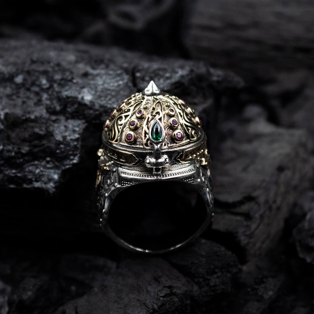 925 Ayar Fetih Gümüş Erkek Yüzük