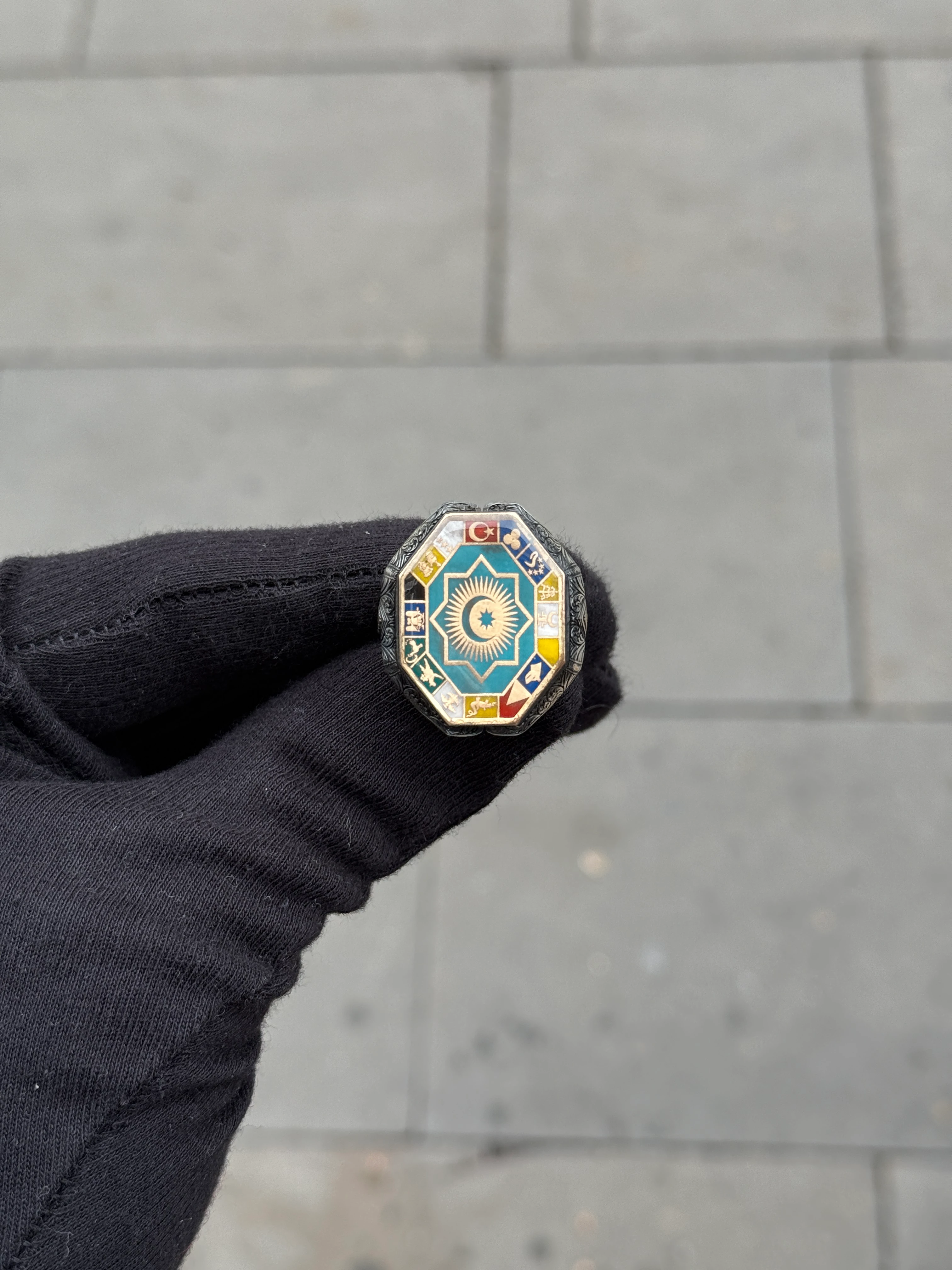 925 Ayar Gümüş Kutlu Devlet Yüzüğü