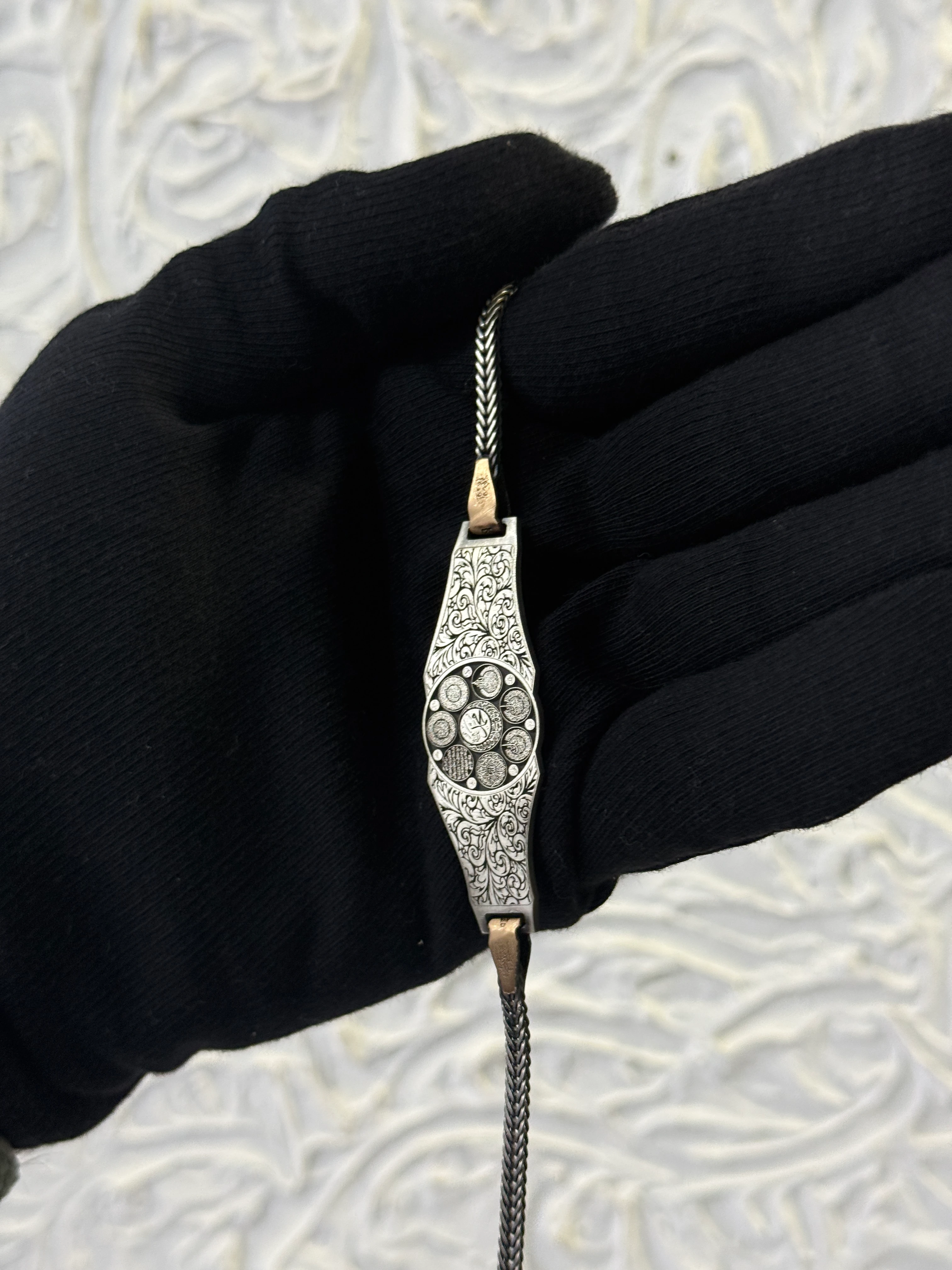 925 Ayar Özel Tasarım Muhafız Koruma Gümüş Bileklik