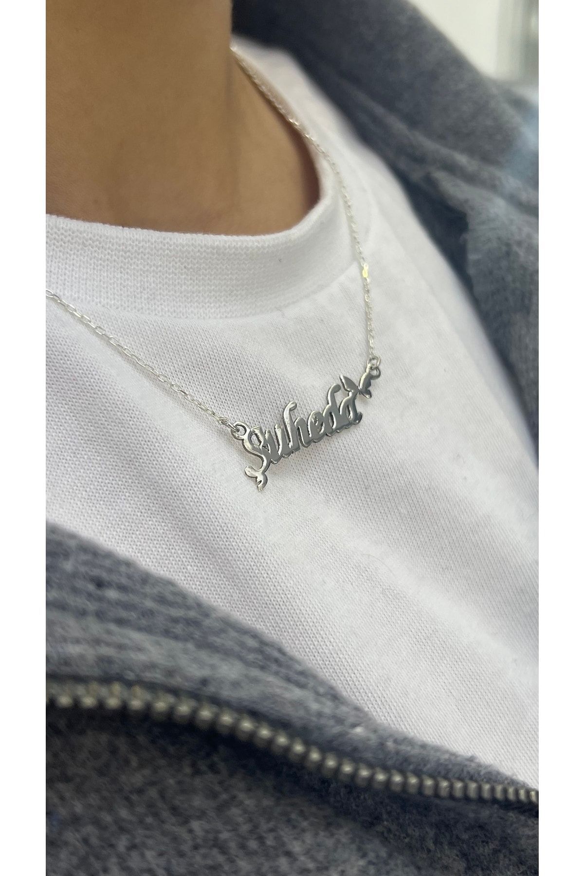 925 Ayar Gümüş Isimli Kolye 925 Ayar Gümüş