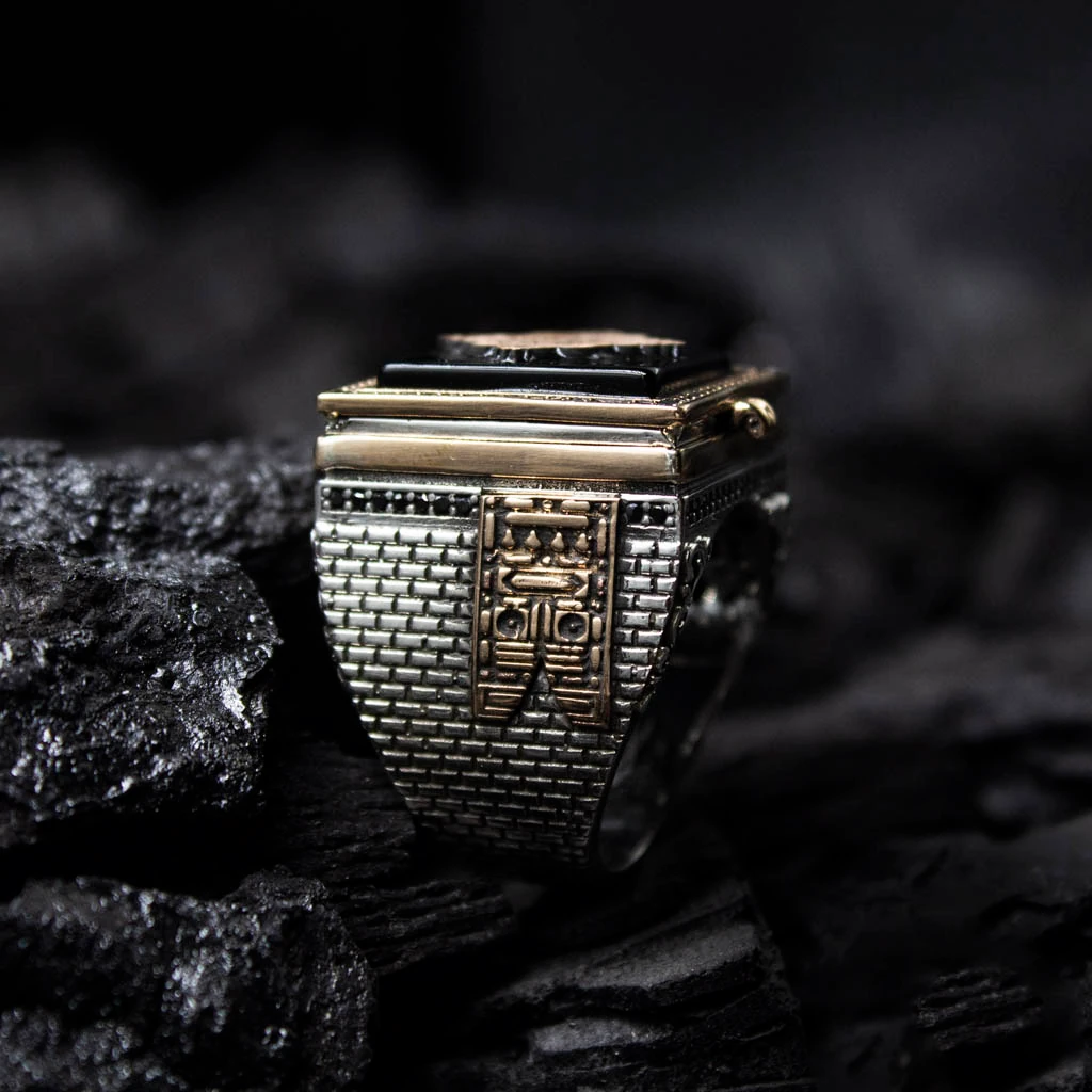 925 Ayar Hacer-ül Esved Gümüş Yüzük