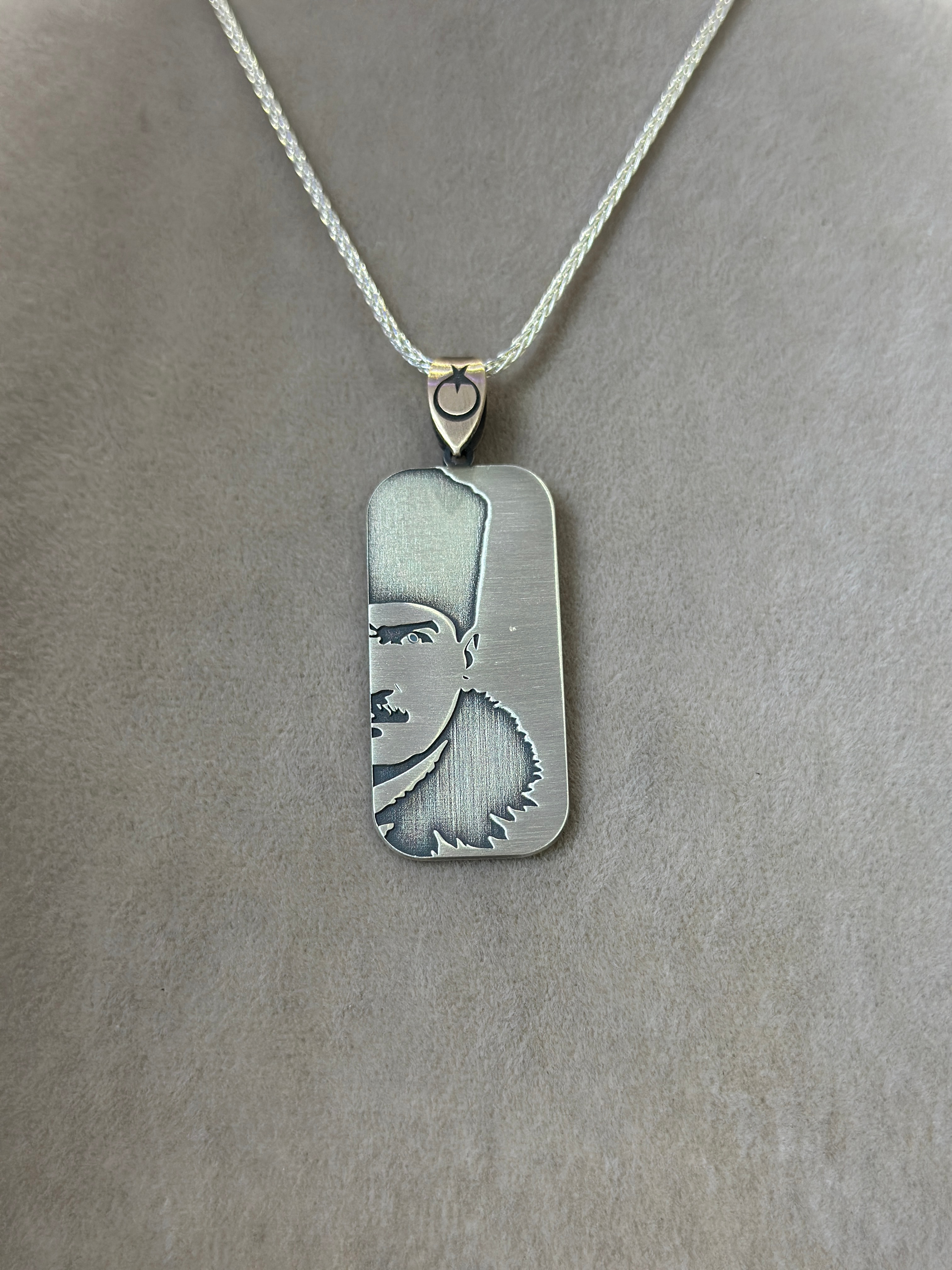 925 Ayar BAŞ KOMUTAN Gümüş Kolye