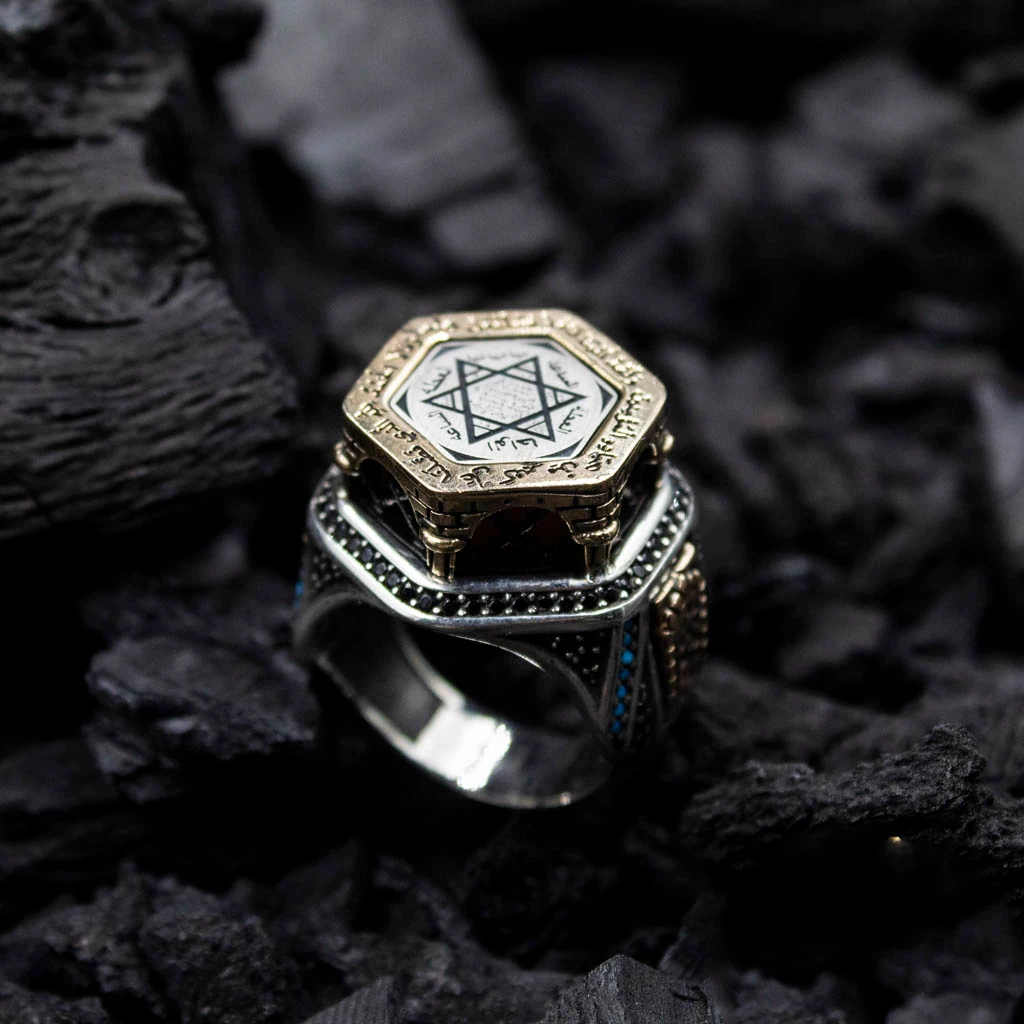 925 Ayar Babil Gümüş Erkek Yüzük