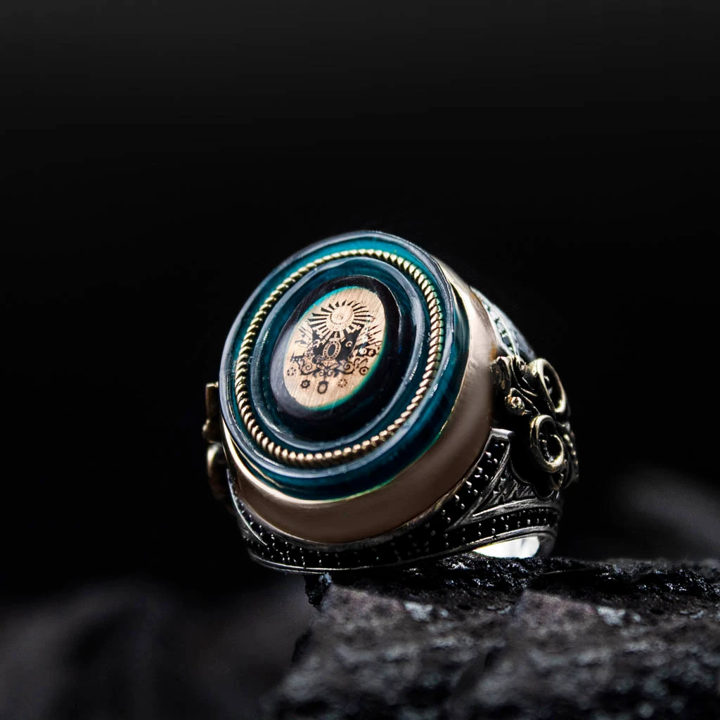 925 Ayar Sancaktar Gümüş Erkek Yüzük