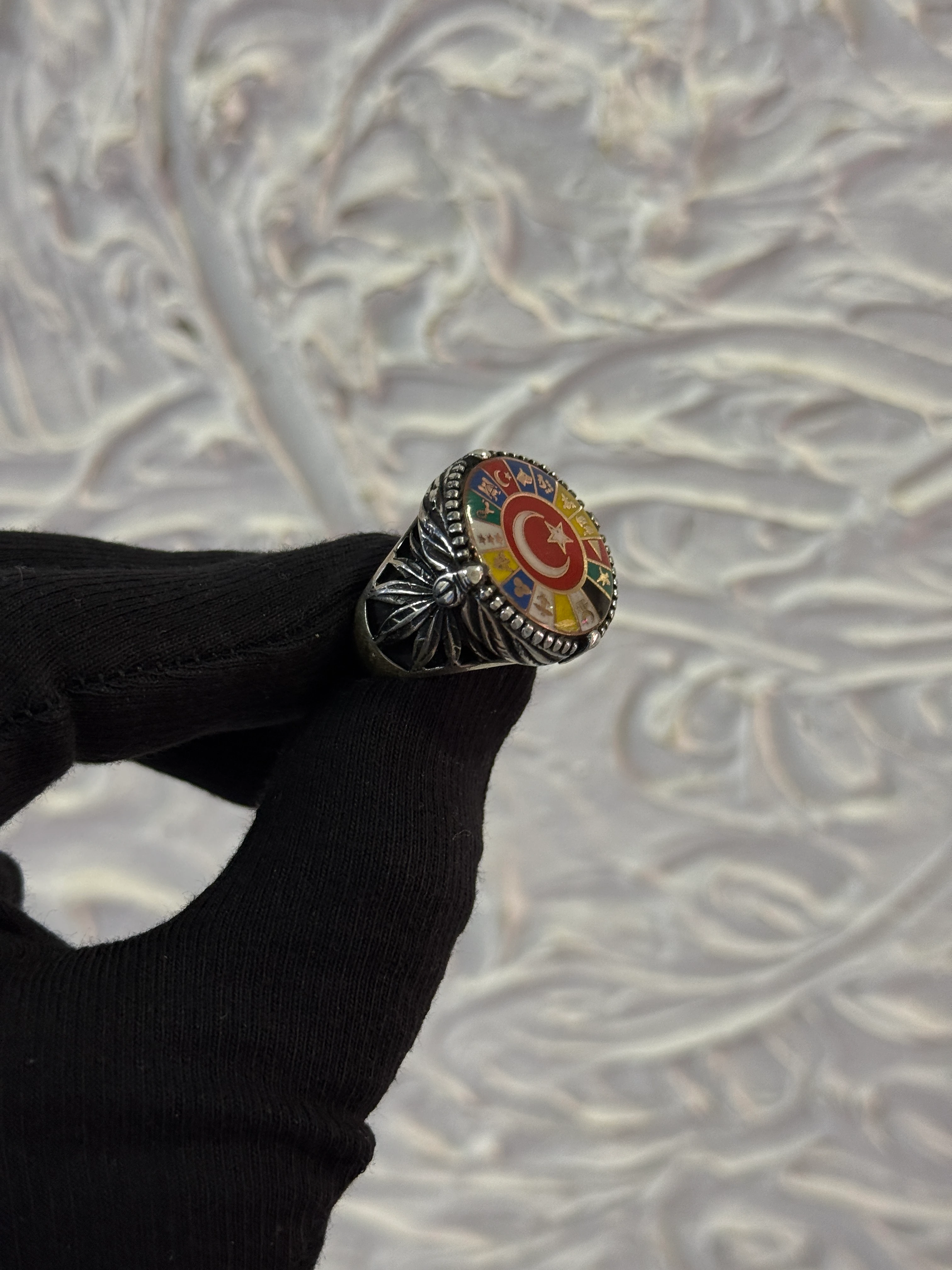 925 Ayar Türk Devletleri Gümüş Yüzük