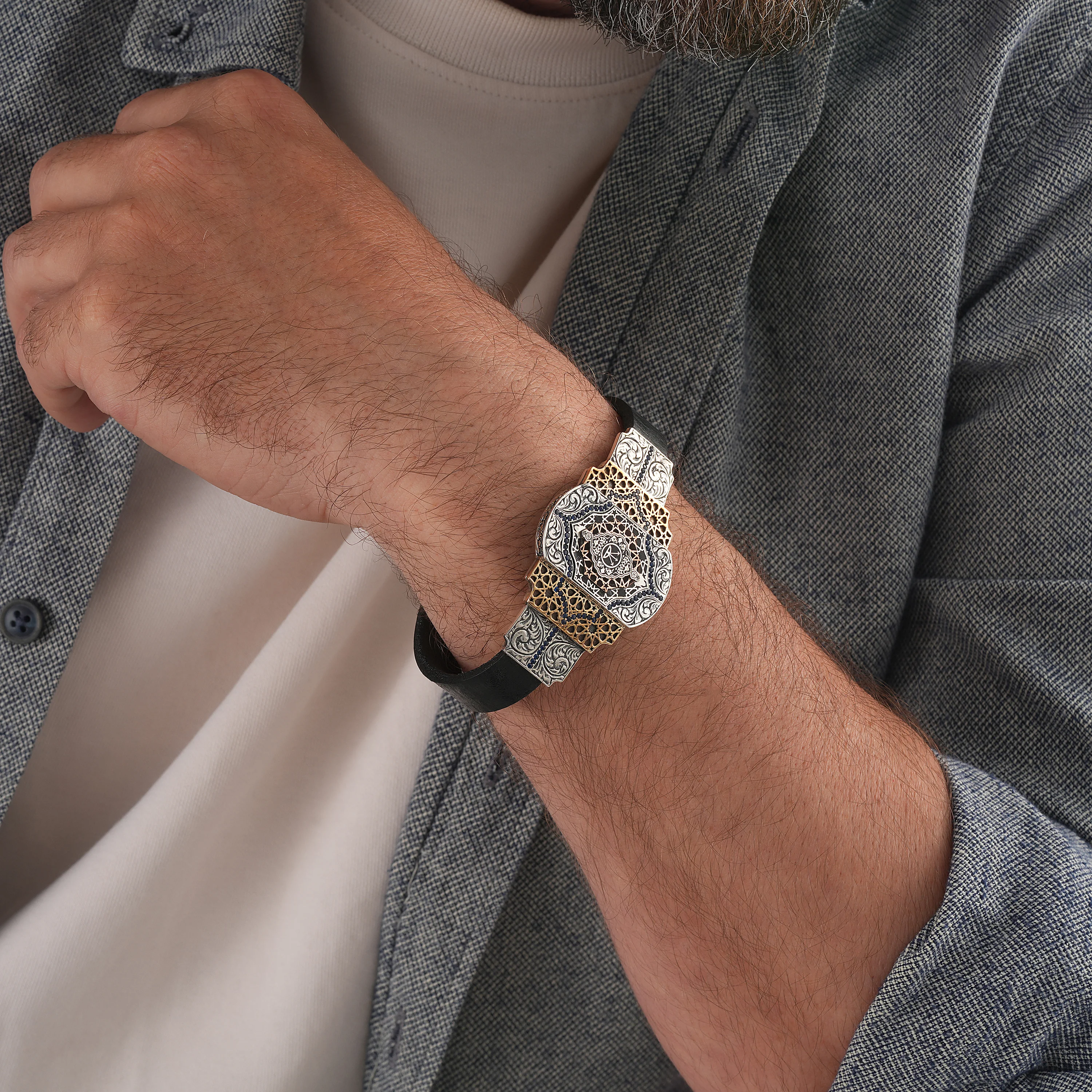 925 Ayar Hedef Modeli Gümüş Bileklik