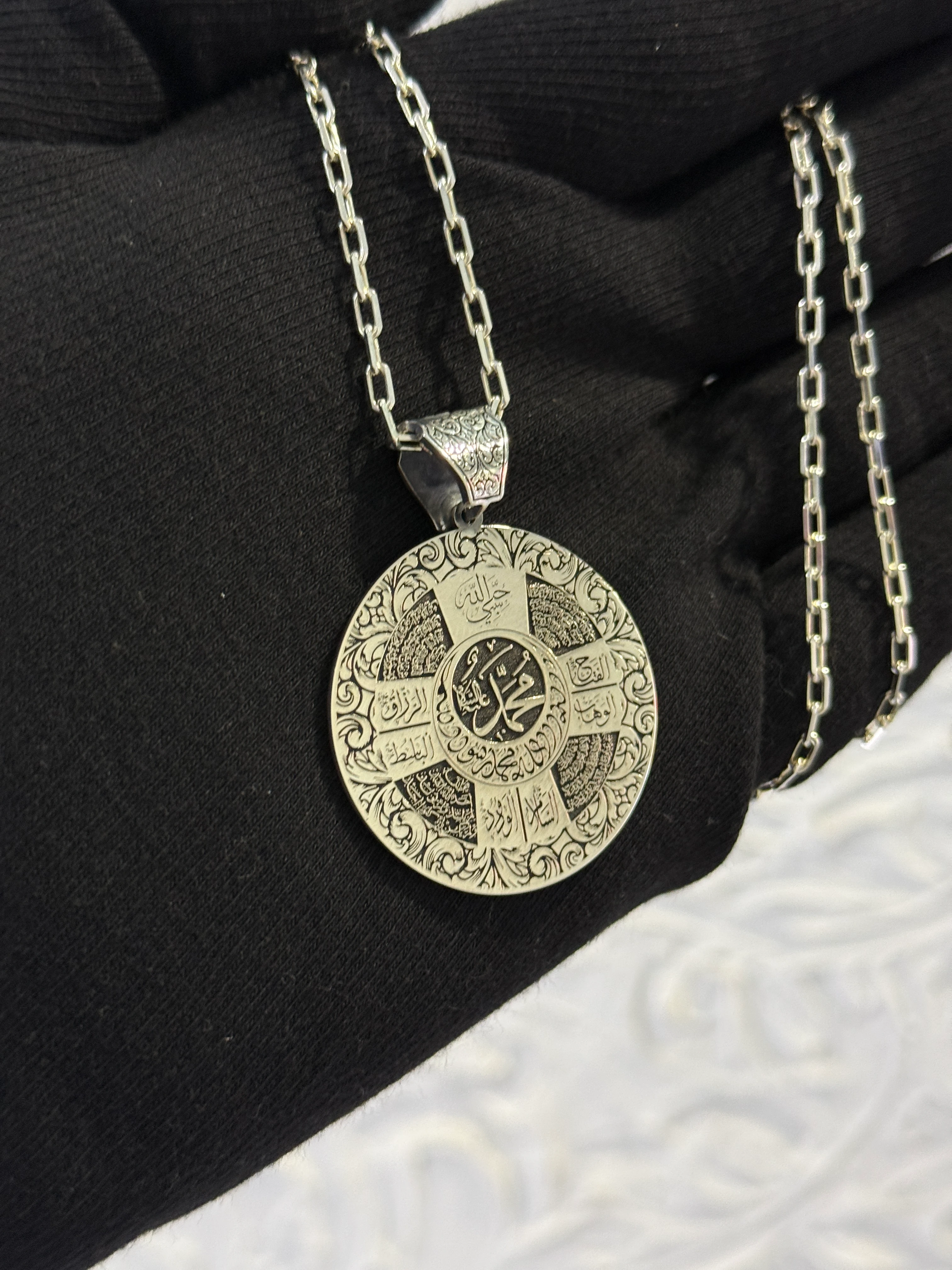 925 Ayar Mührü Süleyman Koruma Madalyon Koyle