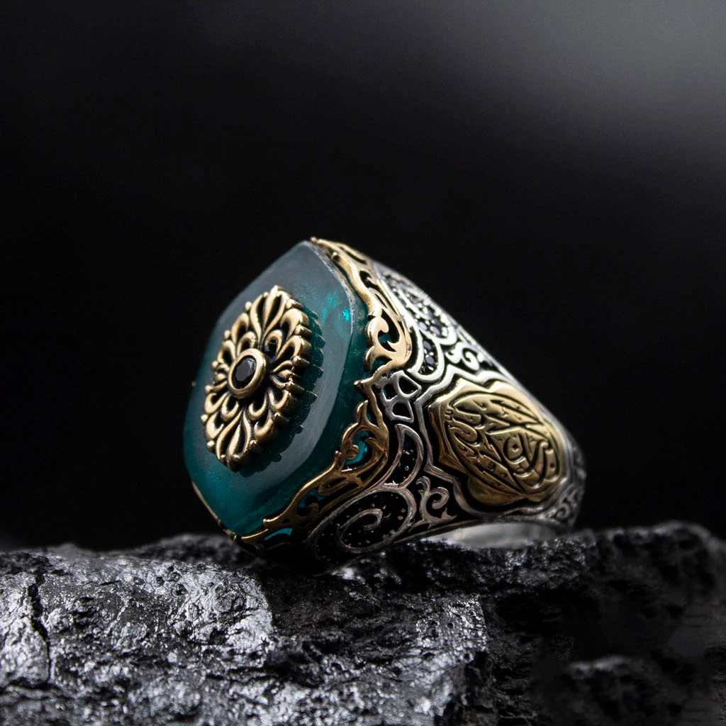 925 Ayar Tumturak Gümüş Erkek Yüzük