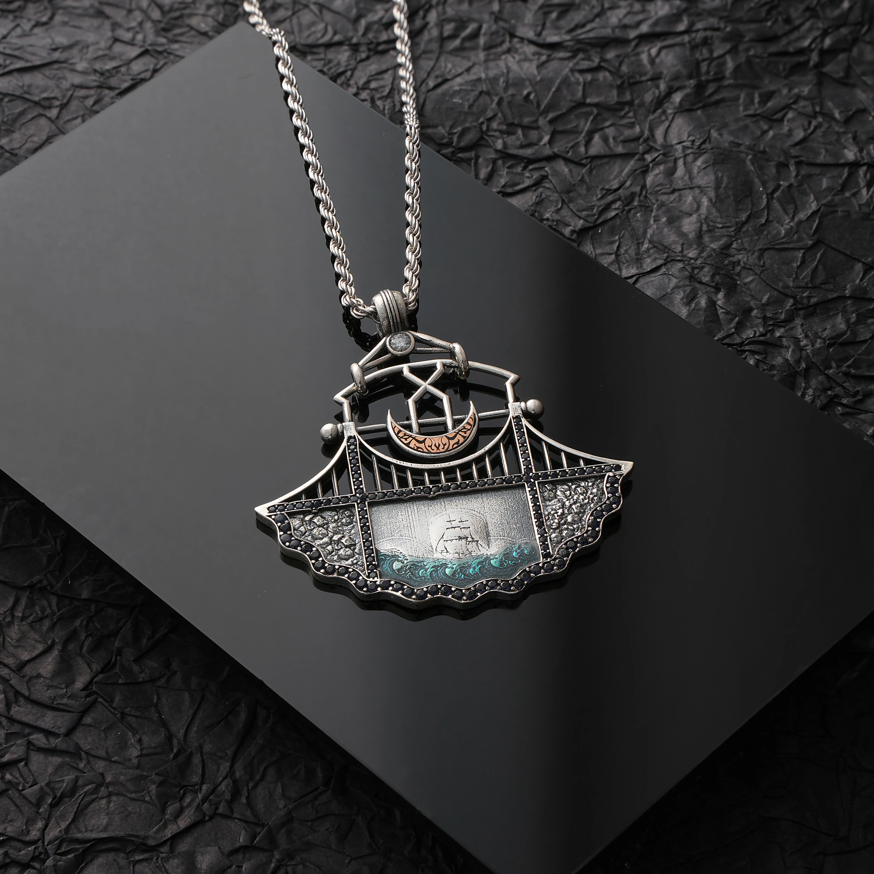 925 Ayar Özel Tasarım Başar Kolye Ucu ( Zincirsiz )