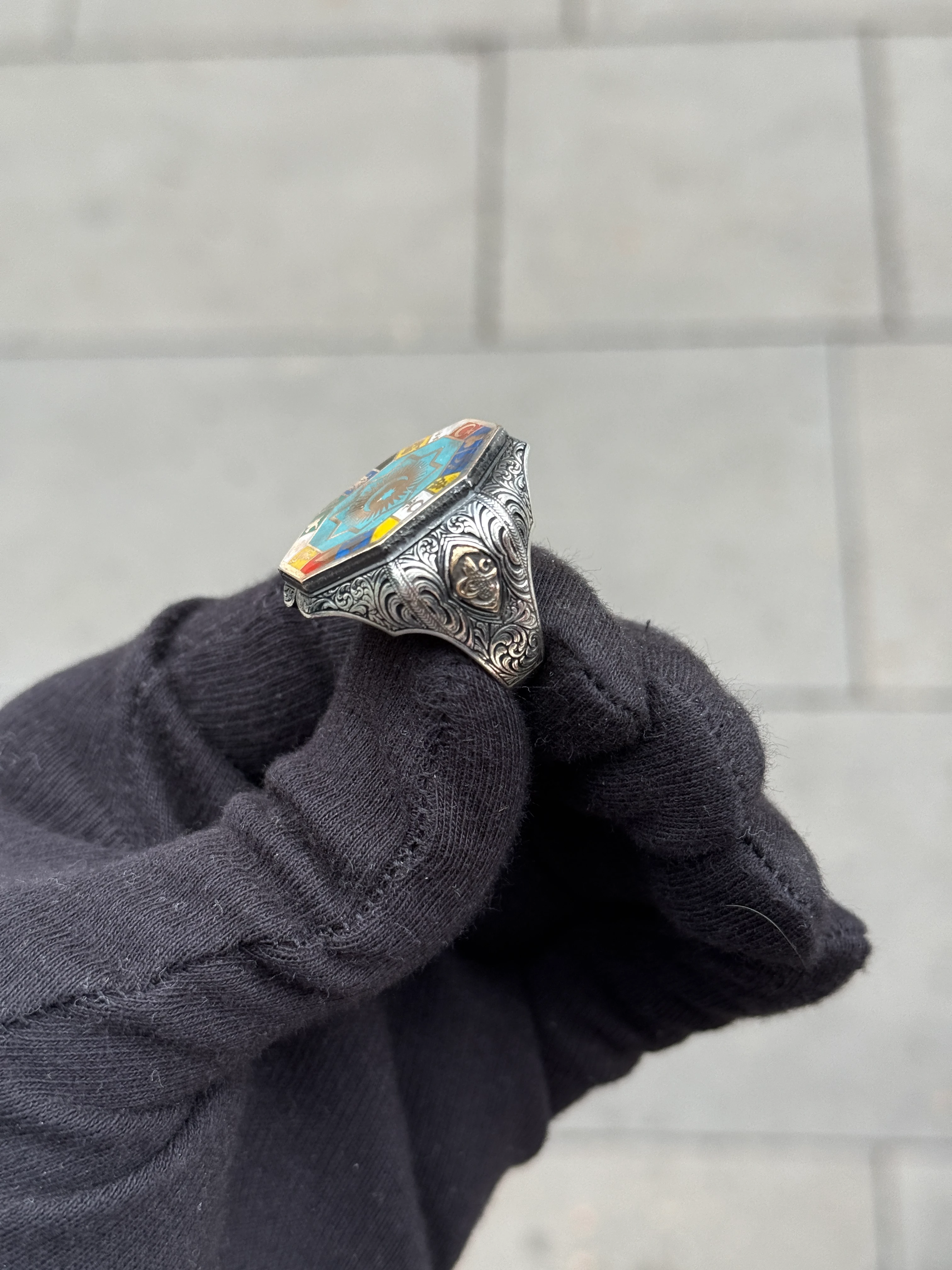 925 Ayar Gümüş Kutlu Devlet Yüzüğü