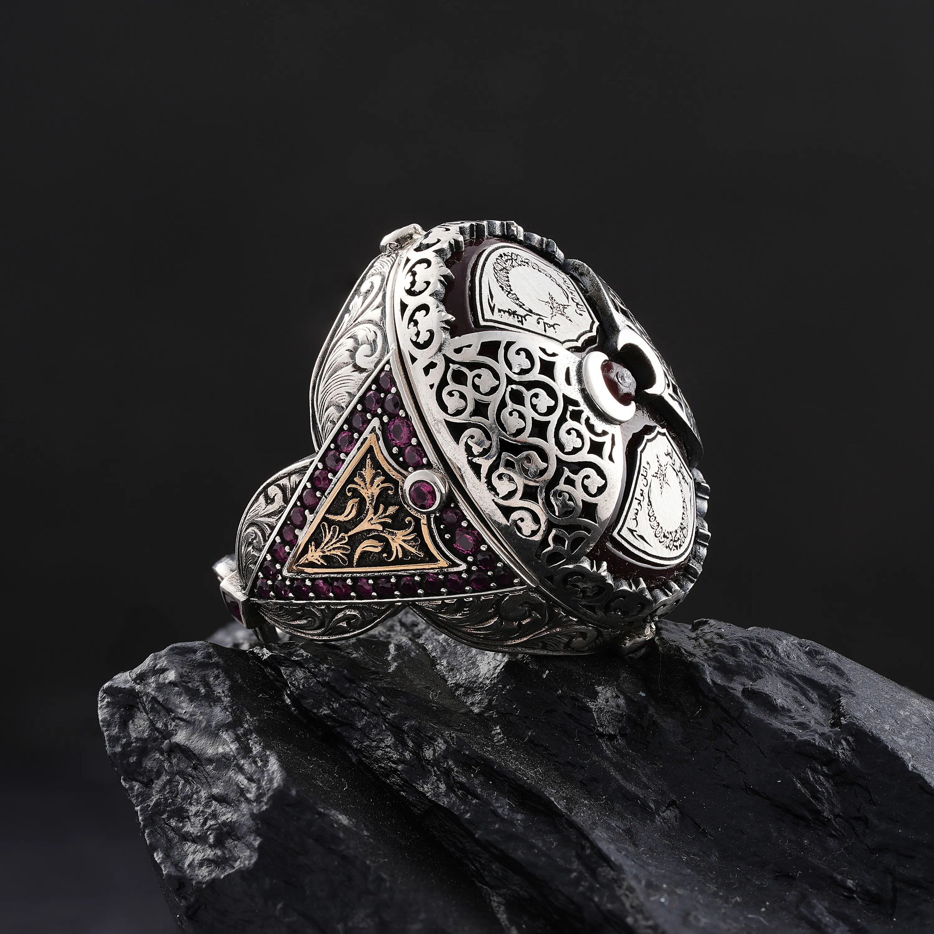 925 Ayar Özel Tasarım Şeref Gümüş Yüzük