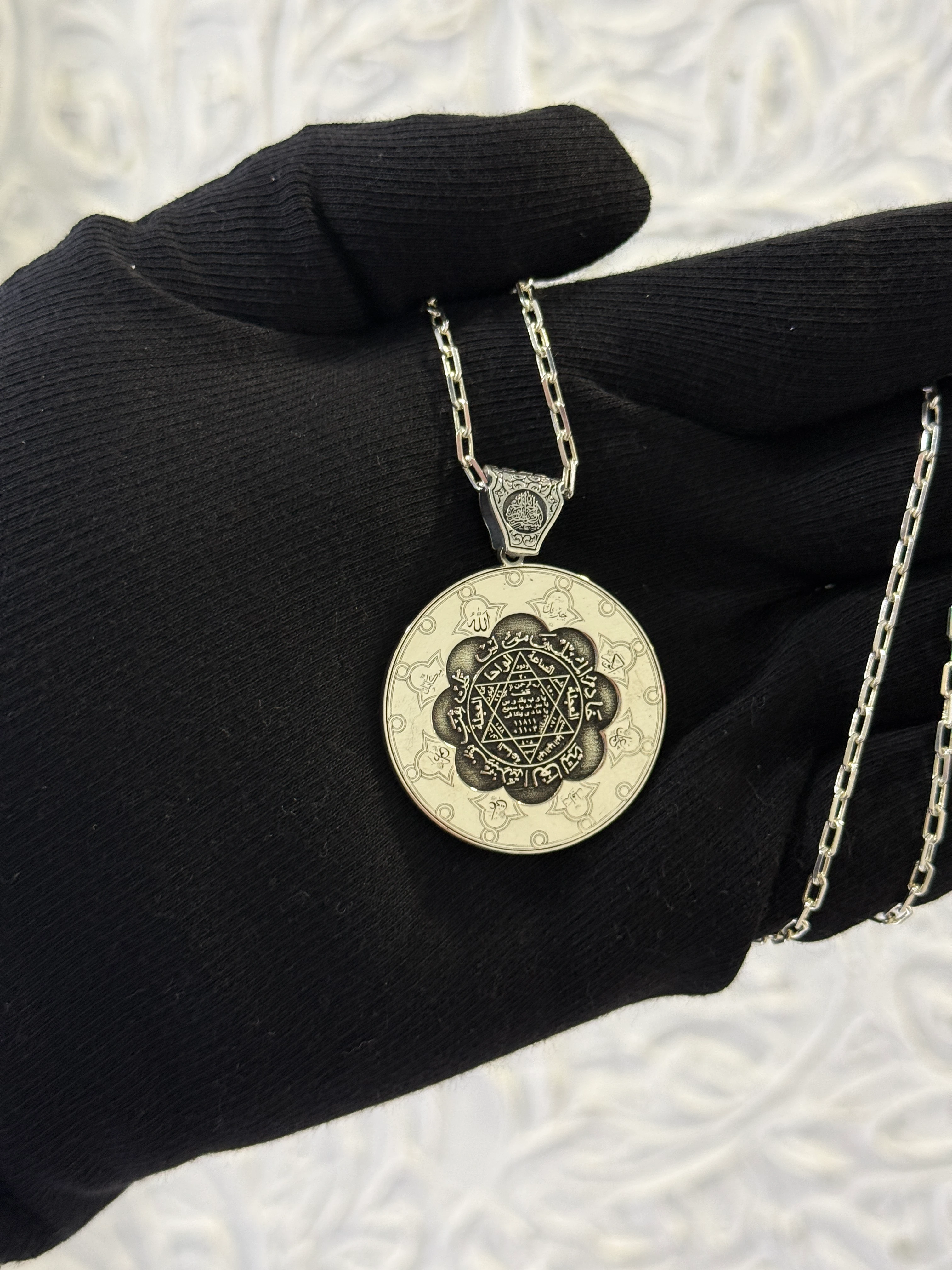 925 Ayar Mührü Süleyman Koruma Madalyon Koyle