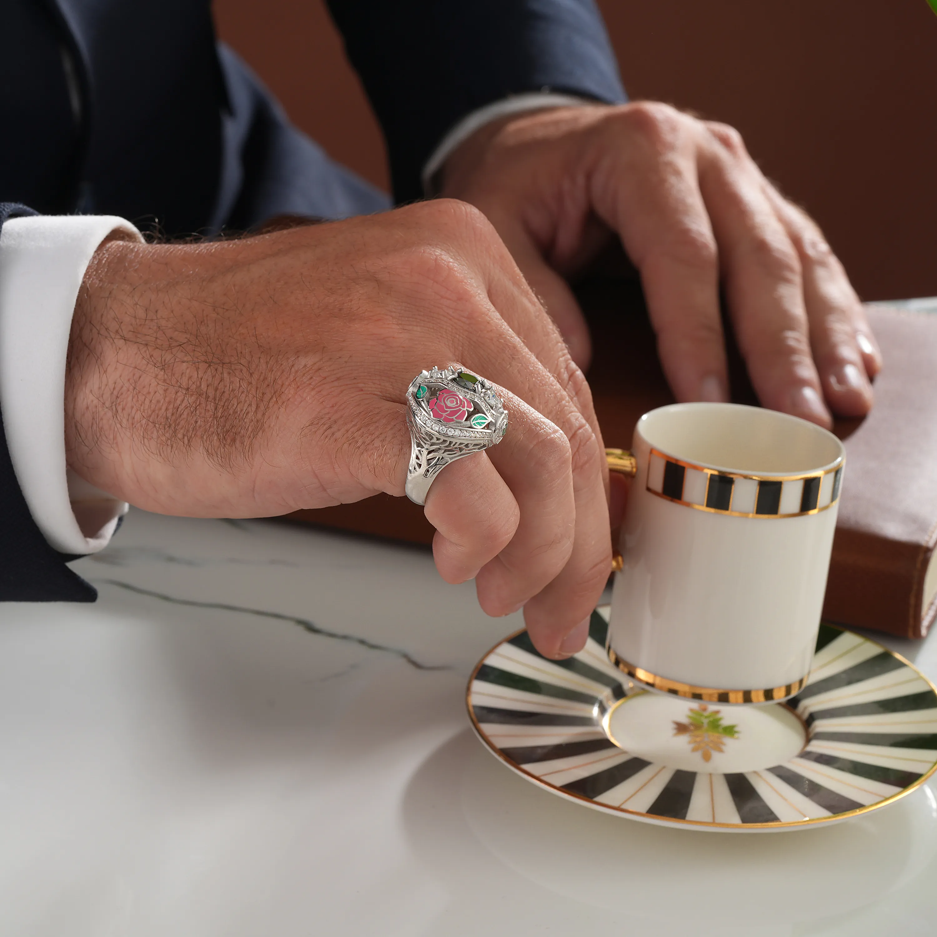 925 Ayar Gülizar Gümüş Yüzük